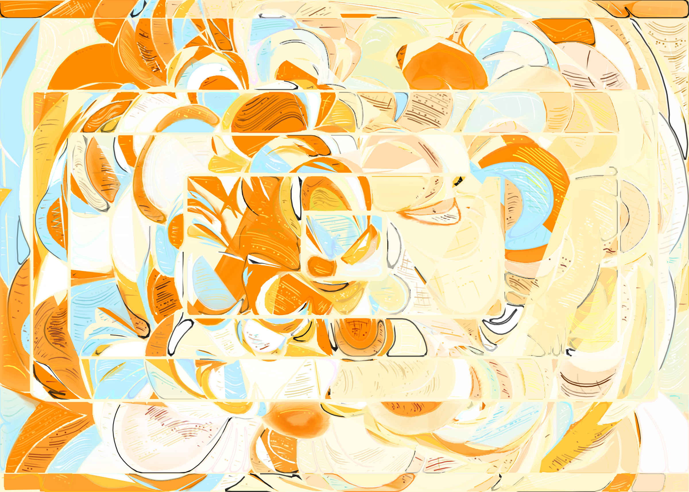 Art Blocks - Art Blocks v2 - Running Moon #308 - NFT # 334000308