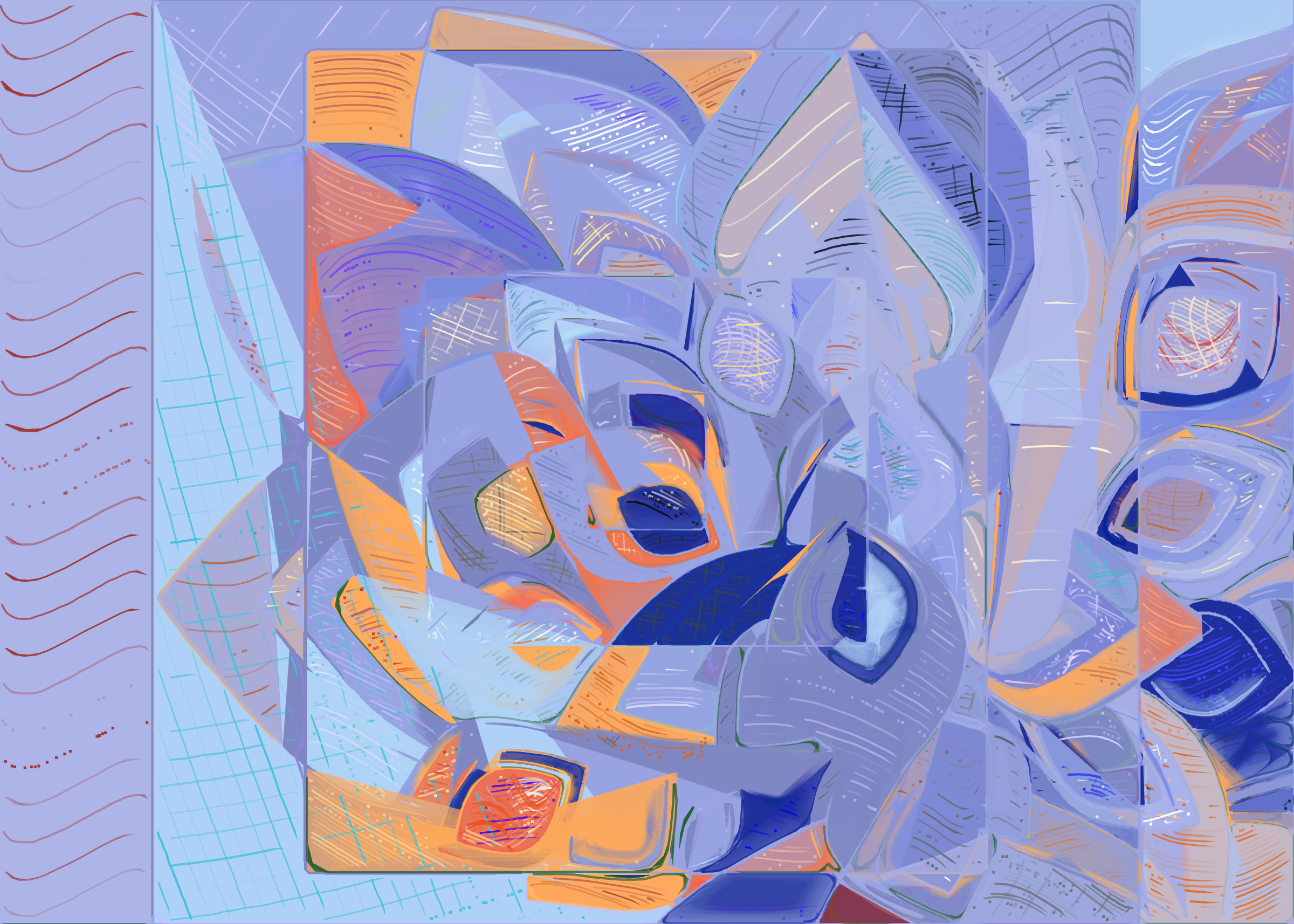 Art Blocks - Art Blocks v2 - Running Moon #327 - NFT # 334000327