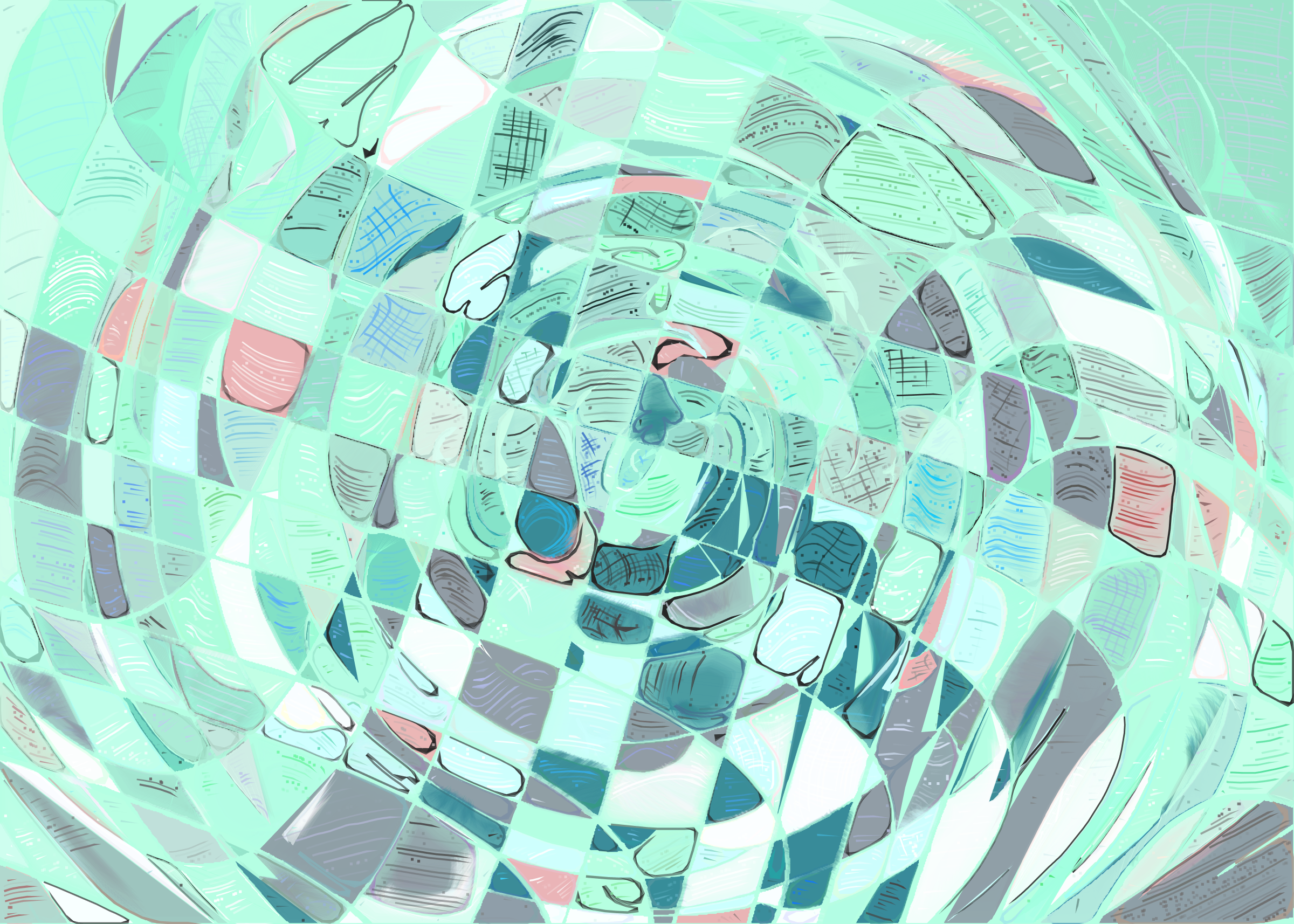 Art Blocks - Art Blocks v2 - Running Moon #328 - NFT # 334000328