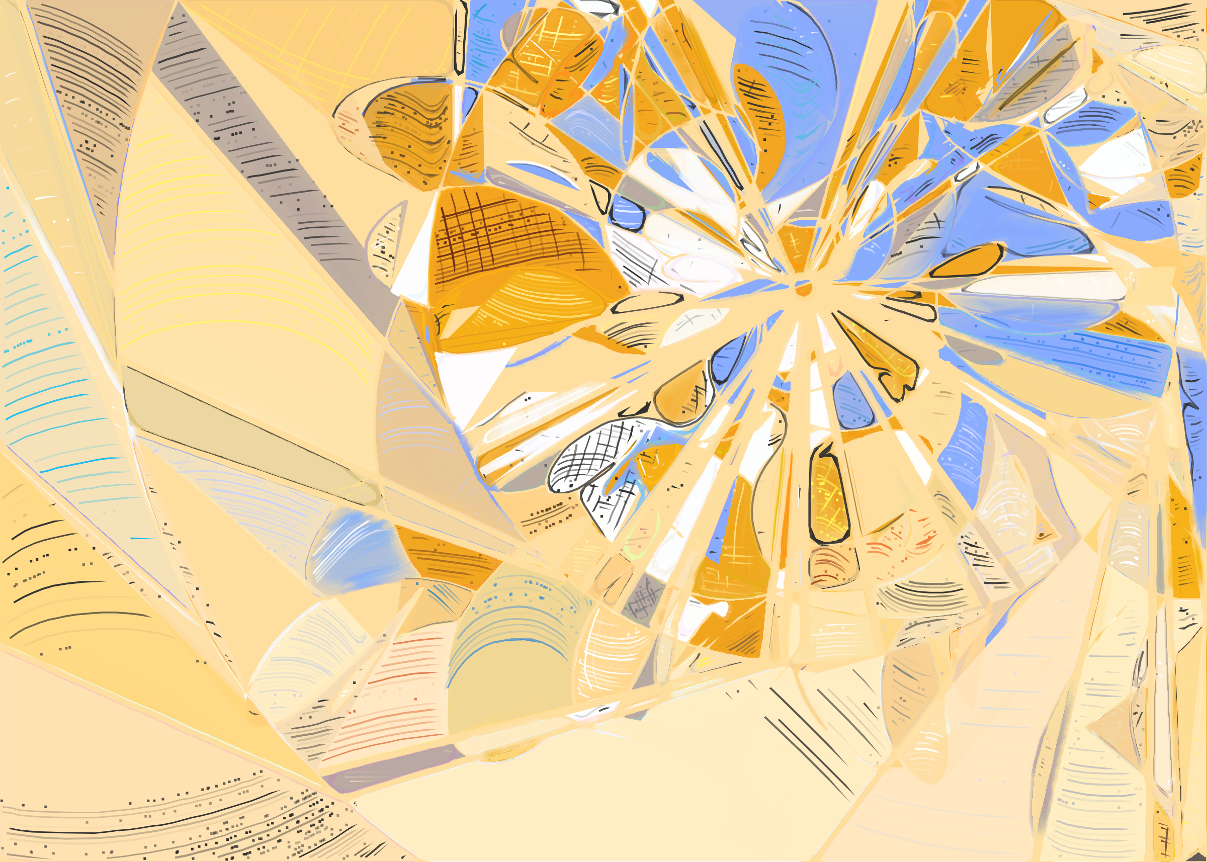 Art Blocks - Art Blocks v2 - Running Moon #332 - NFT # 334000332