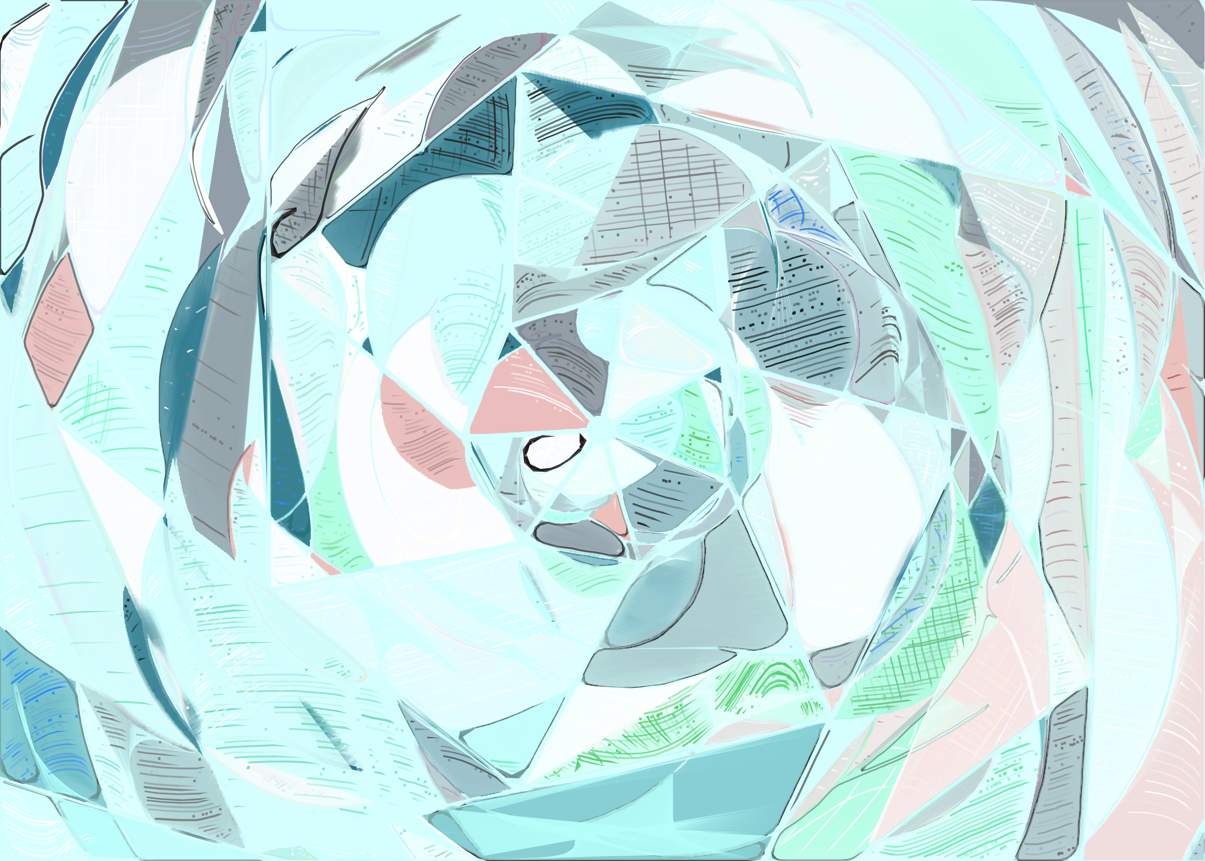 Art Blocks - Art Blocks v2 - Running Moon #344 - NFT # 334000344