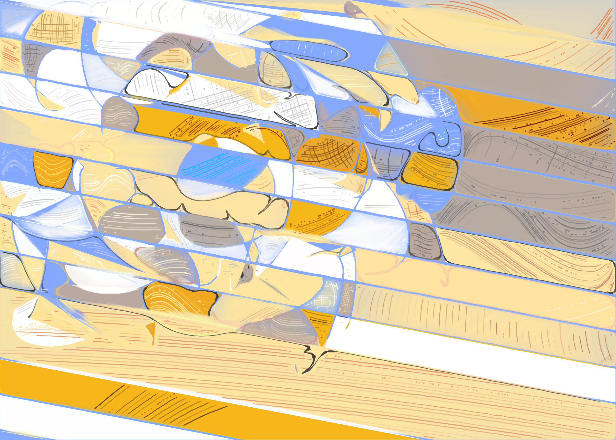 Art Blocks - Art Blocks v2 - Running Moon #353 - NFT # 334000353