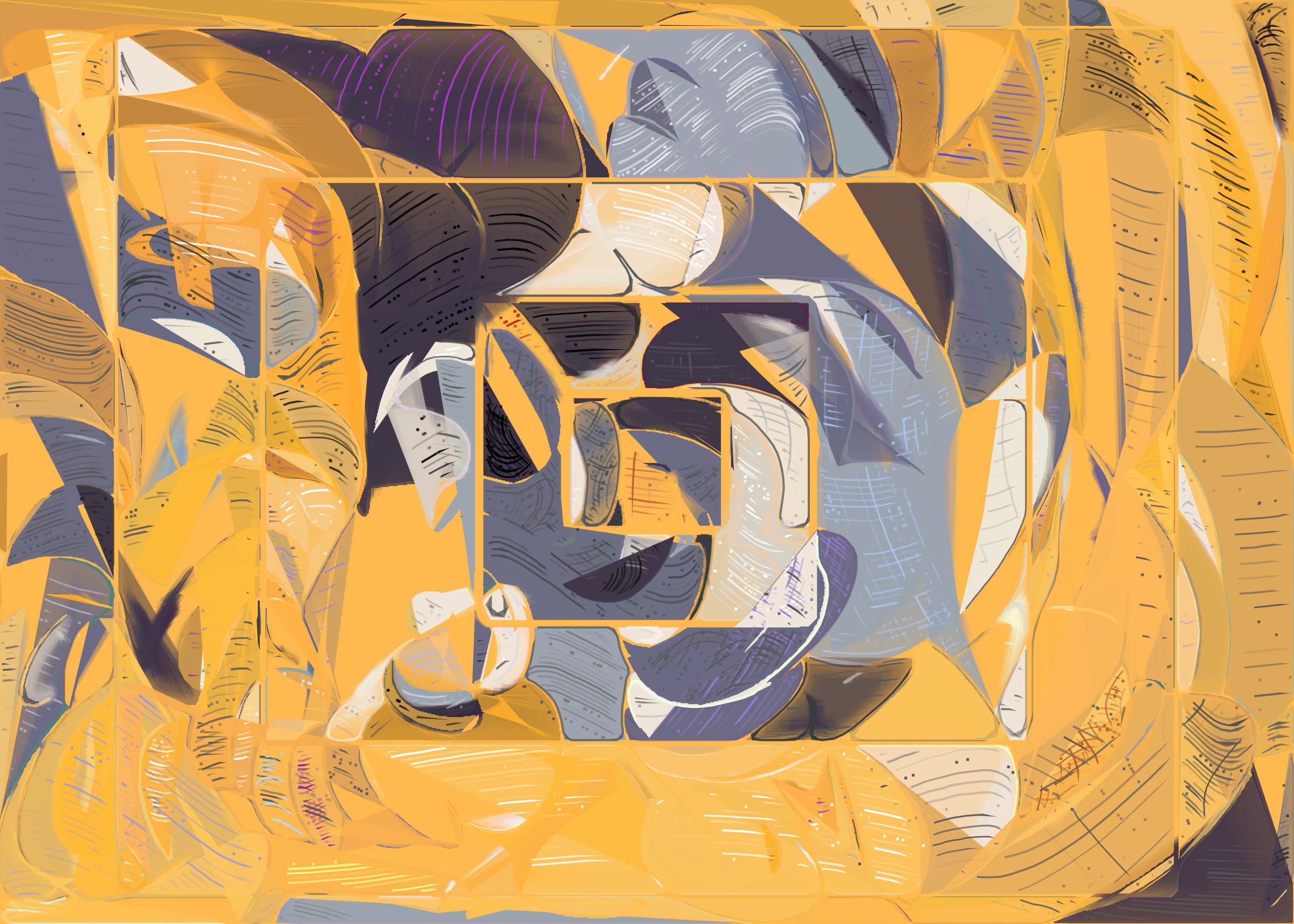 Art Blocks - Art Blocks v2 - Running Moon #354 - NFT # 334000354