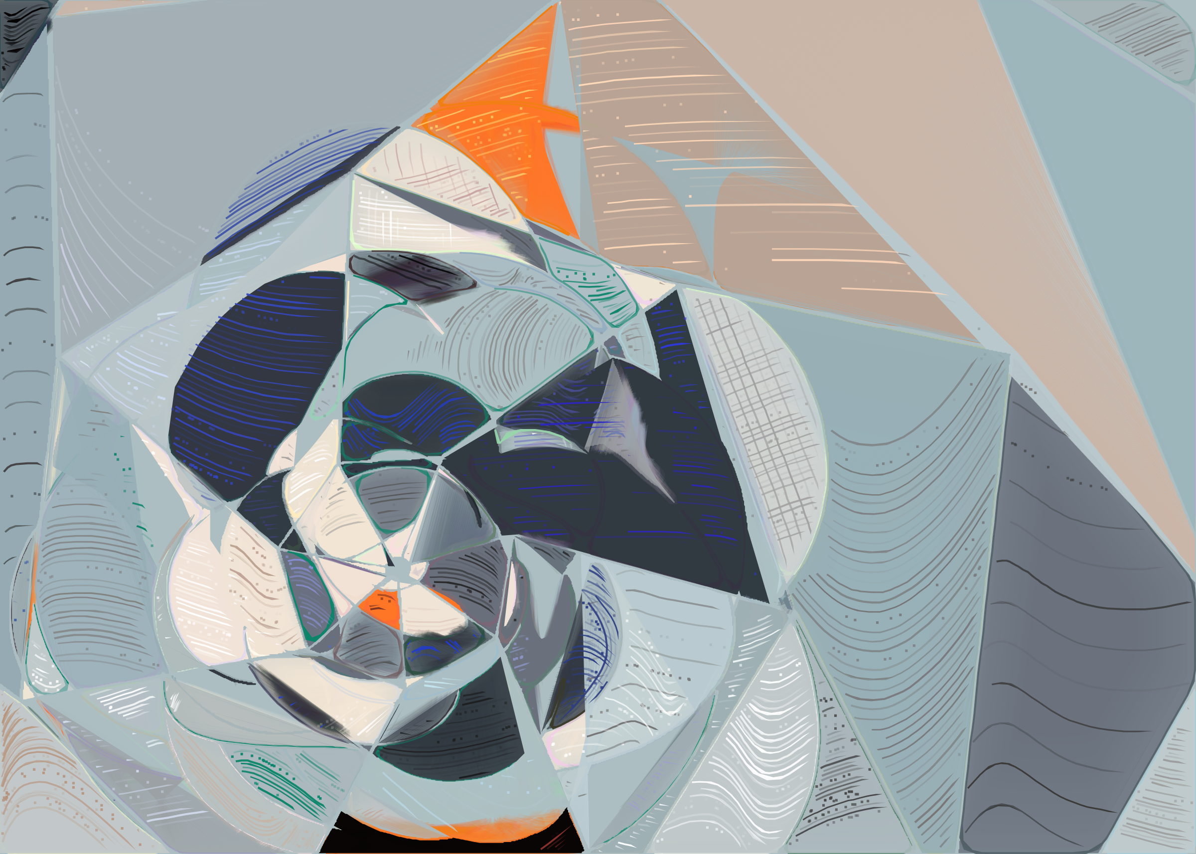 Art Blocks - Art Blocks v2 - Running Moon #370 - NFT # 334000370