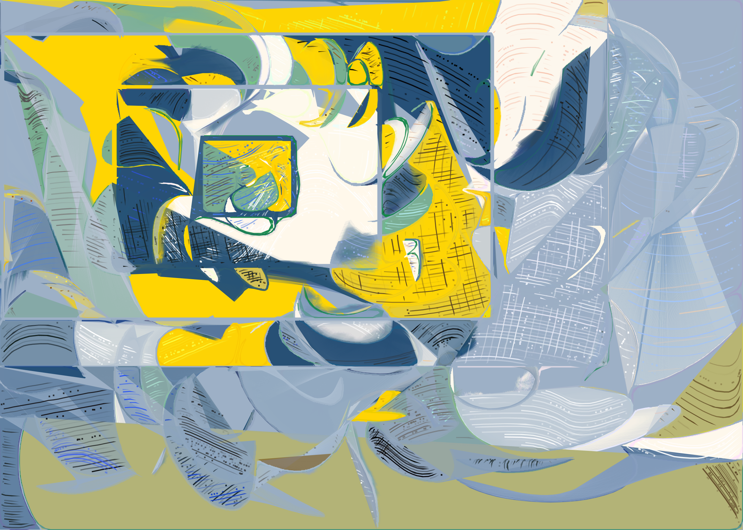 Art Blocks - Art Blocks v2 - Running Moon #394 - NFT # 334000394