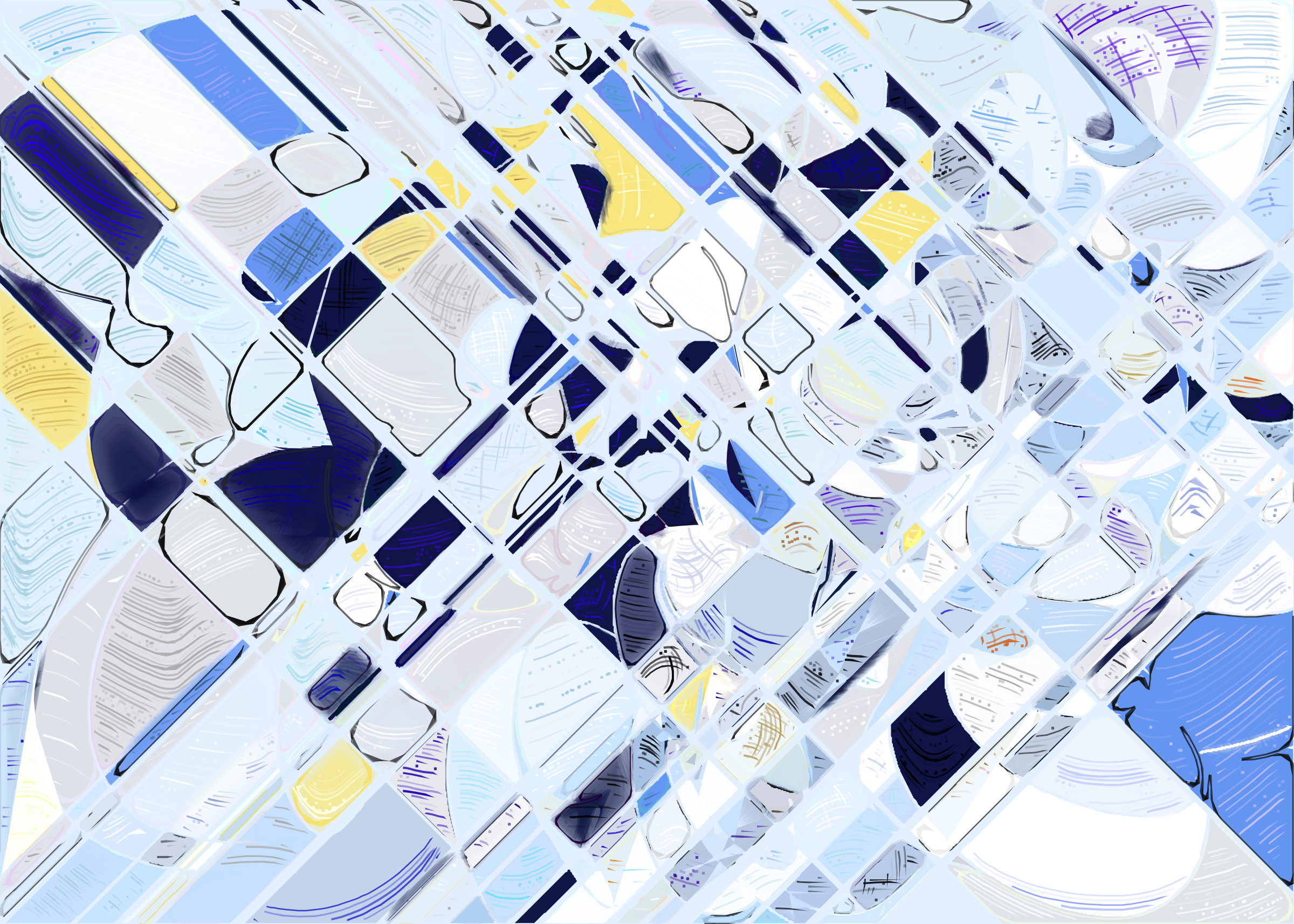 Art Blocks - Art Blocks v2 - Running Moon #395 - NFT # 334000395