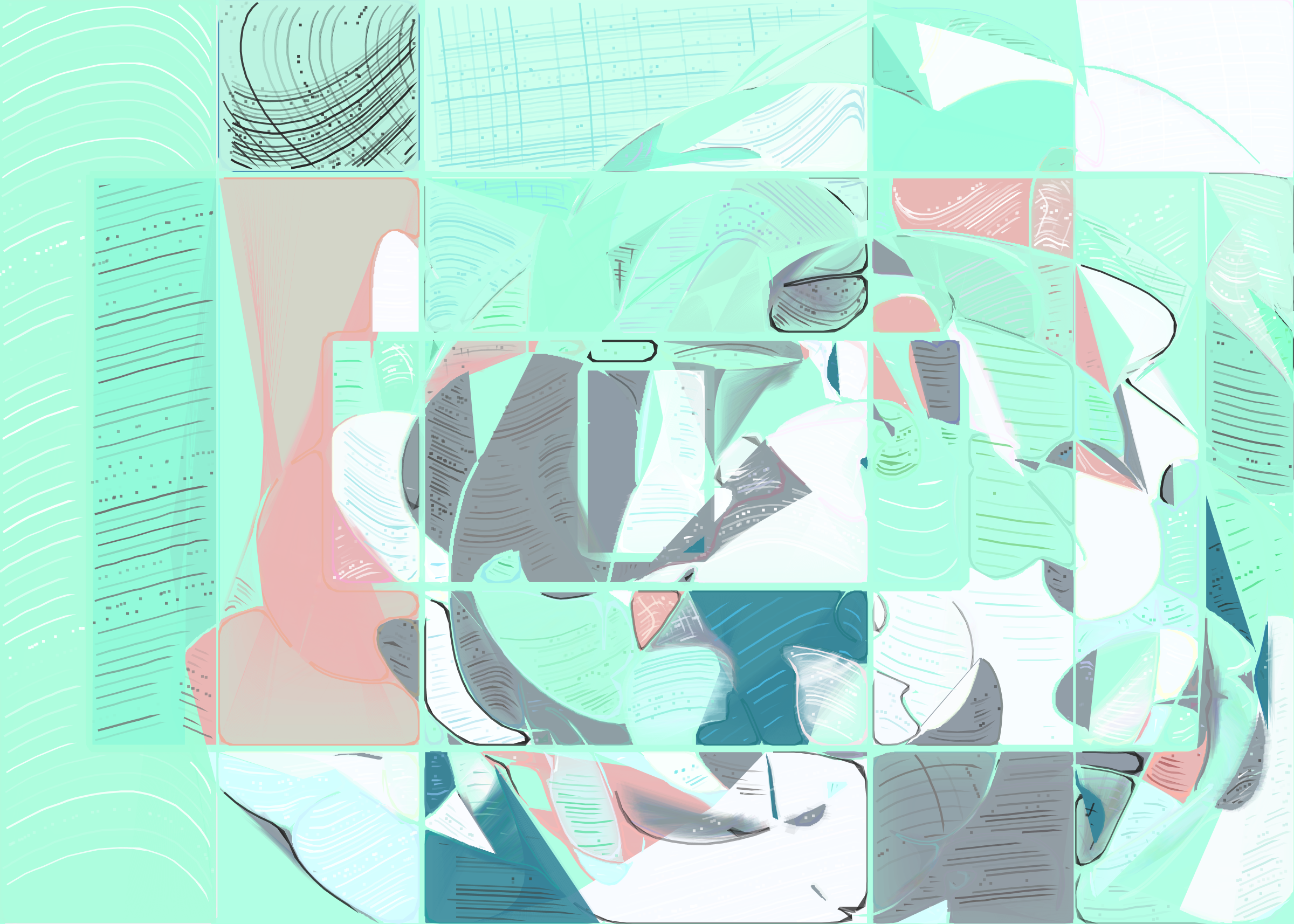 Art Blocks - Art Blocks v2 - Running Moon #396 - NFT # 334000396