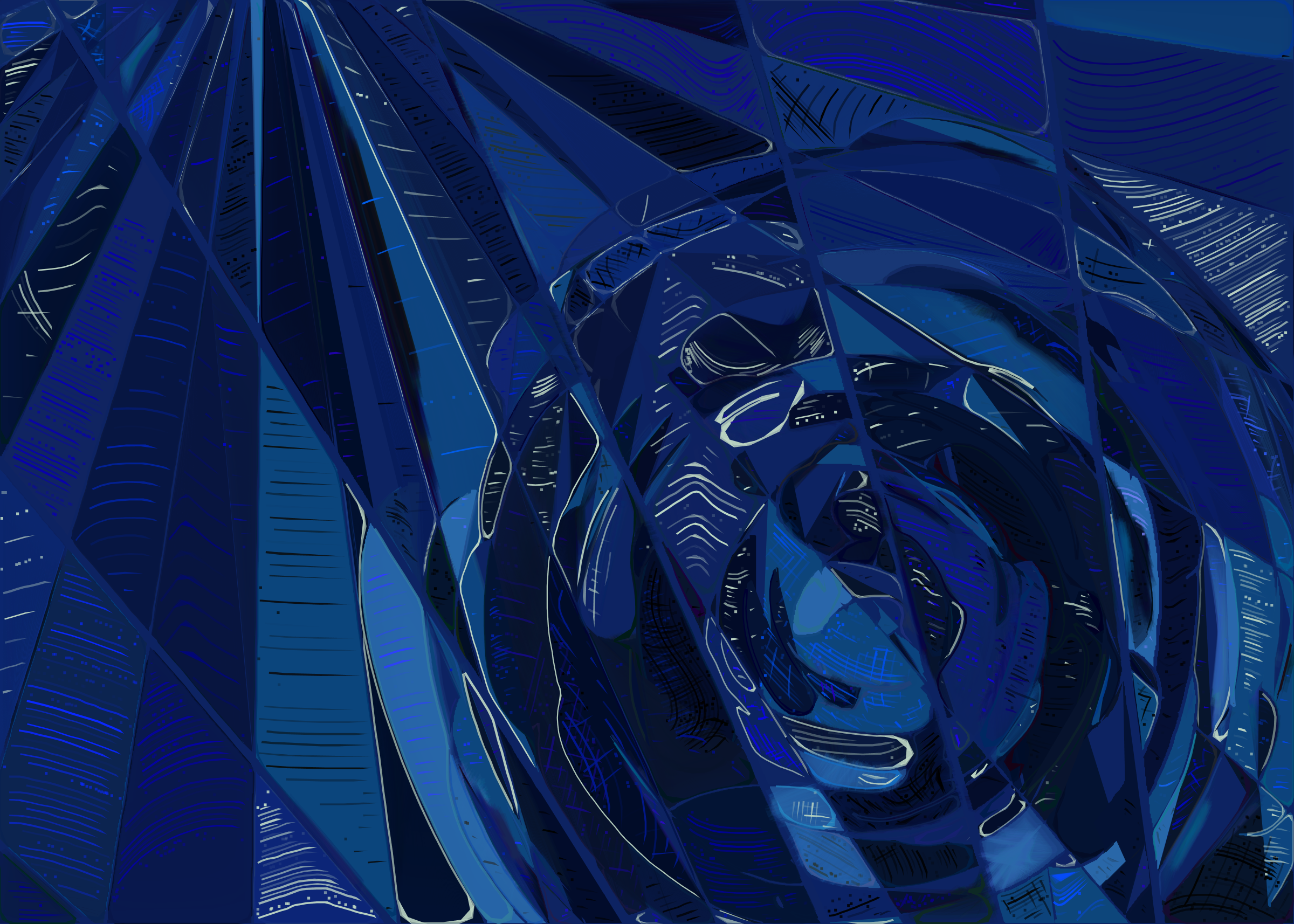 Art Blocks - Art Blocks v2 - Running Moon #407 - NFT # 334000407