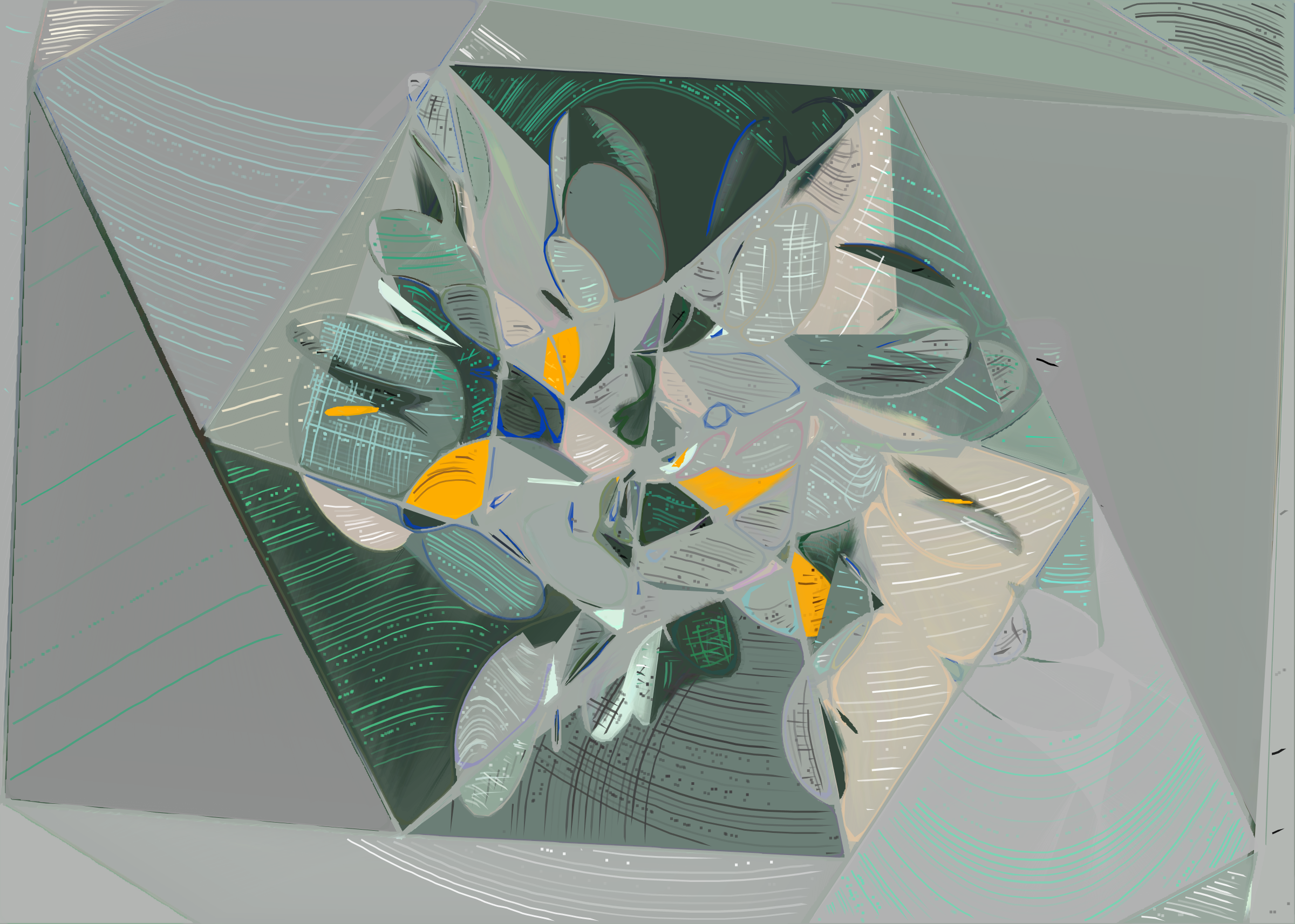 Art Blocks - Art Blocks v2 - Running Moon #412 - NFT # 334000412