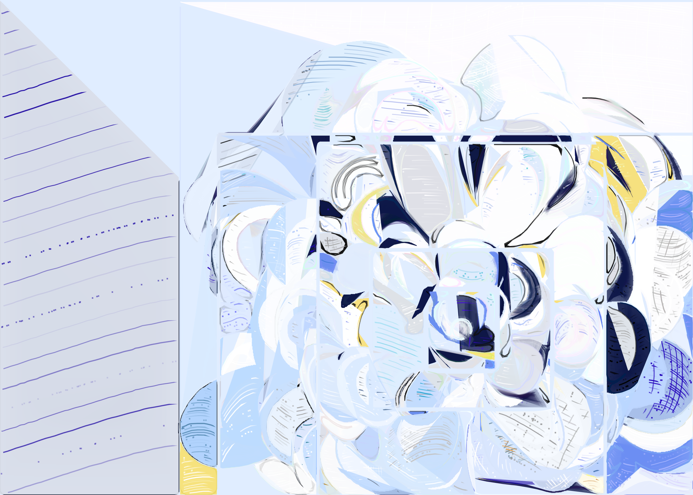 Art Blocks - Art Blocks v2 - Running Moon #419 - NFT # 334000419