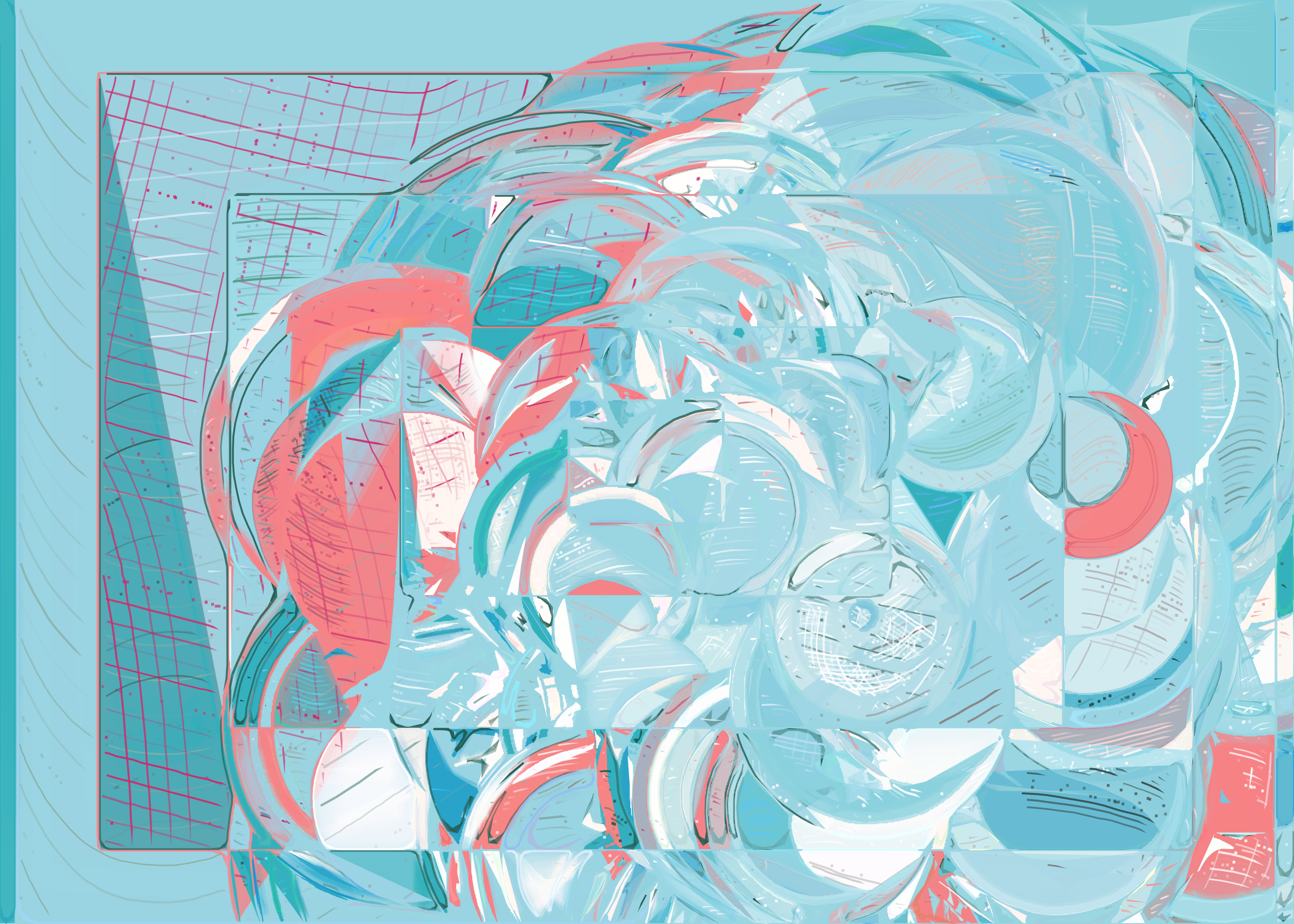 Art Blocks - Art Blocks v2 - Running Moon #442 - NFT # 334000442