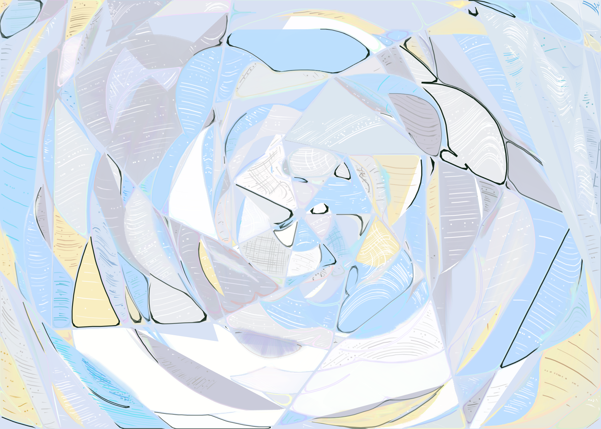 Art Blocks - Art Blocks v2 - Running Moon #445 - NFT # 334000445