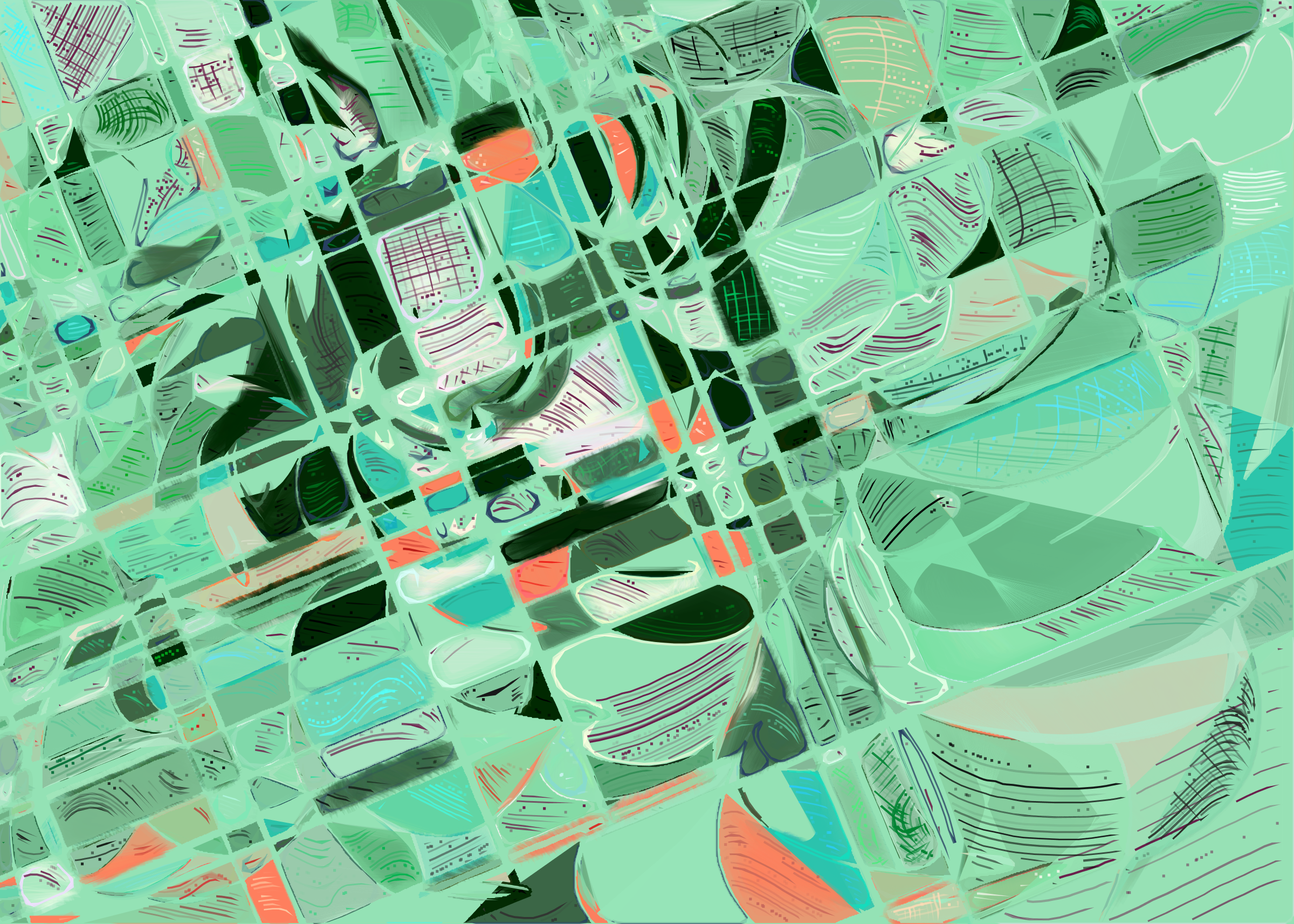 Art Blocks - Art Blocks v2 - Running Moon #447 - NFT # 334000447