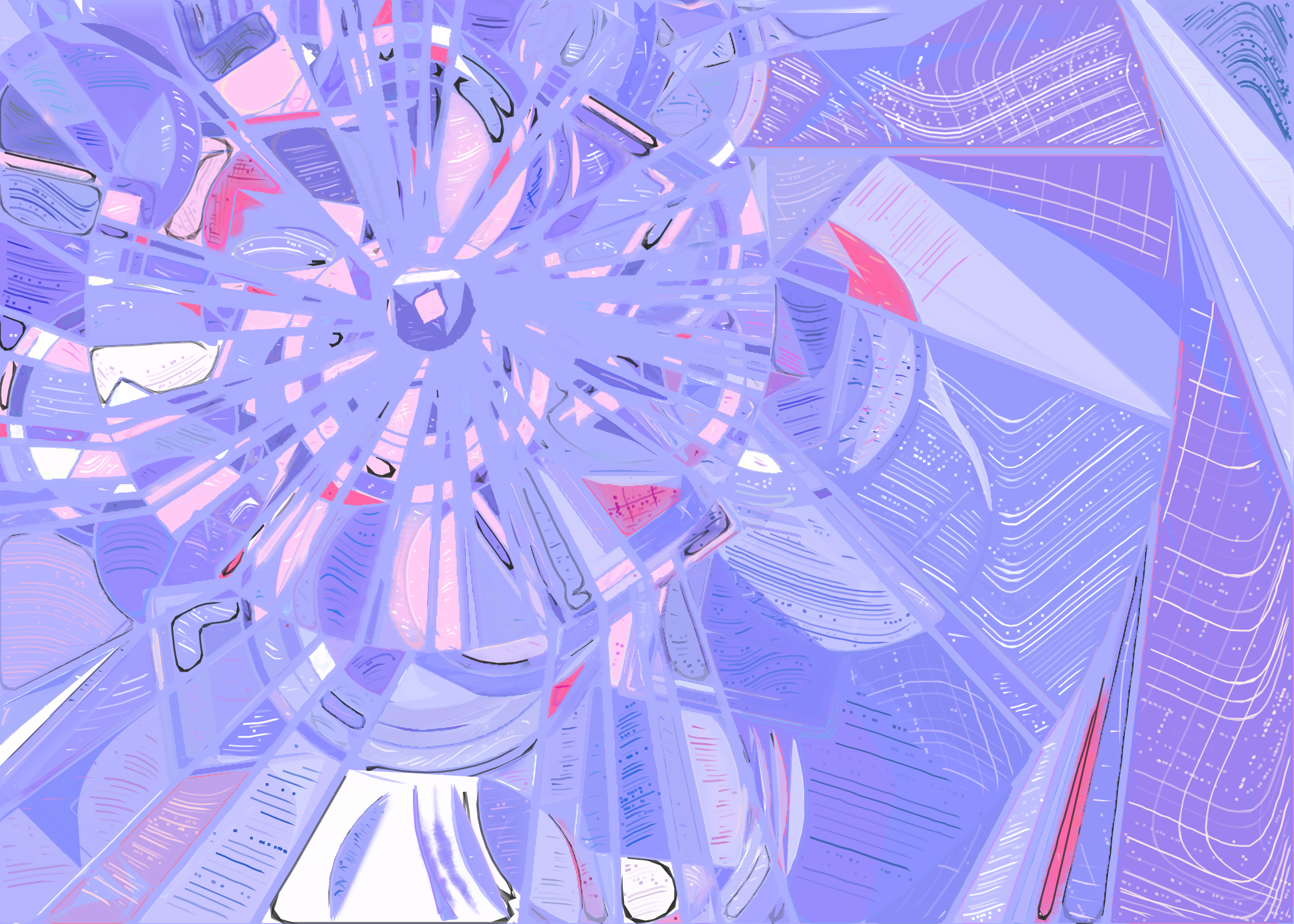 Art Blocks - Art Blocks v2 - Running Moon #460 - NFT # 334000460