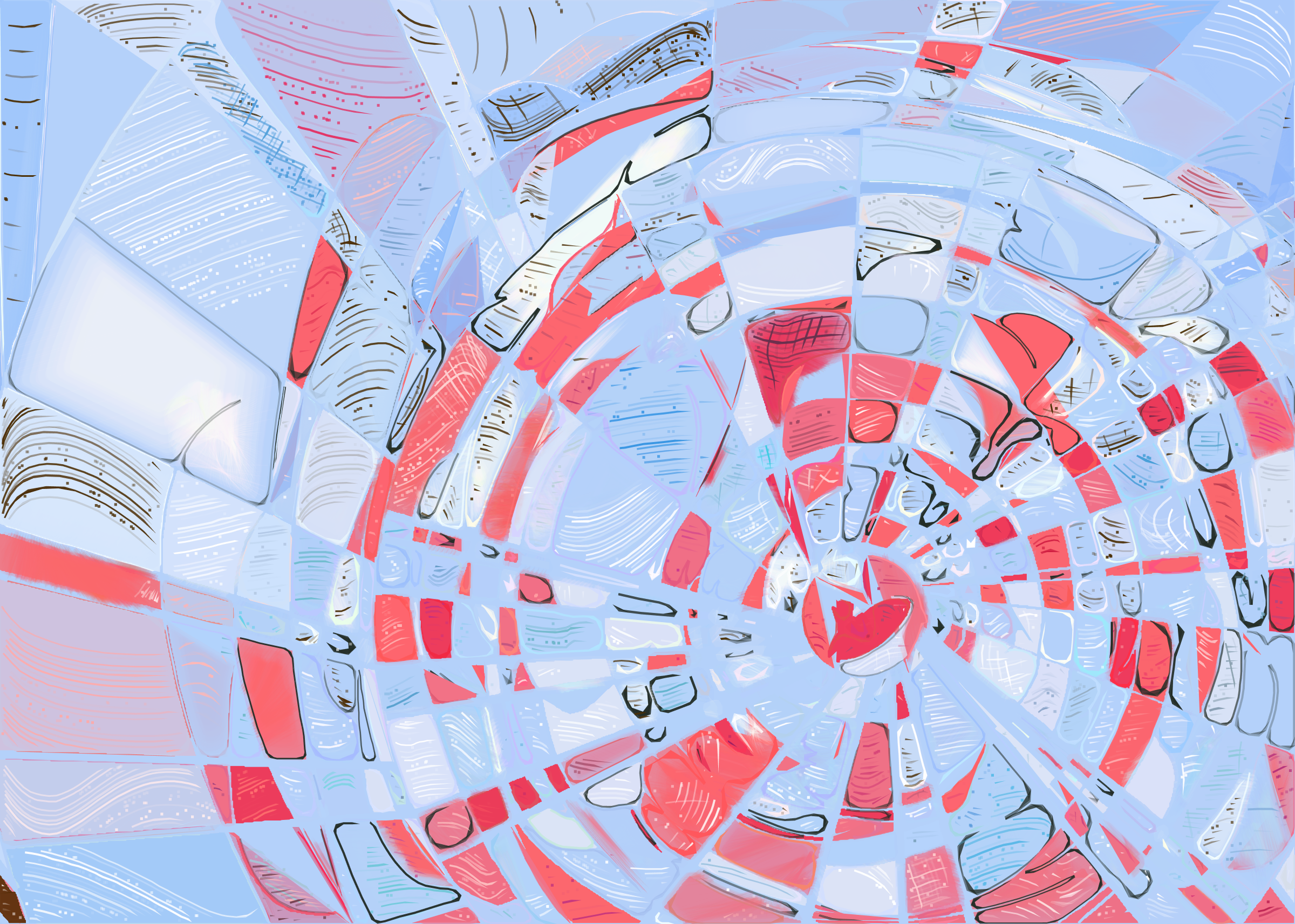 Art Blocks - Art Blocks v2 - Running Moon #478 - NFT # 334000478