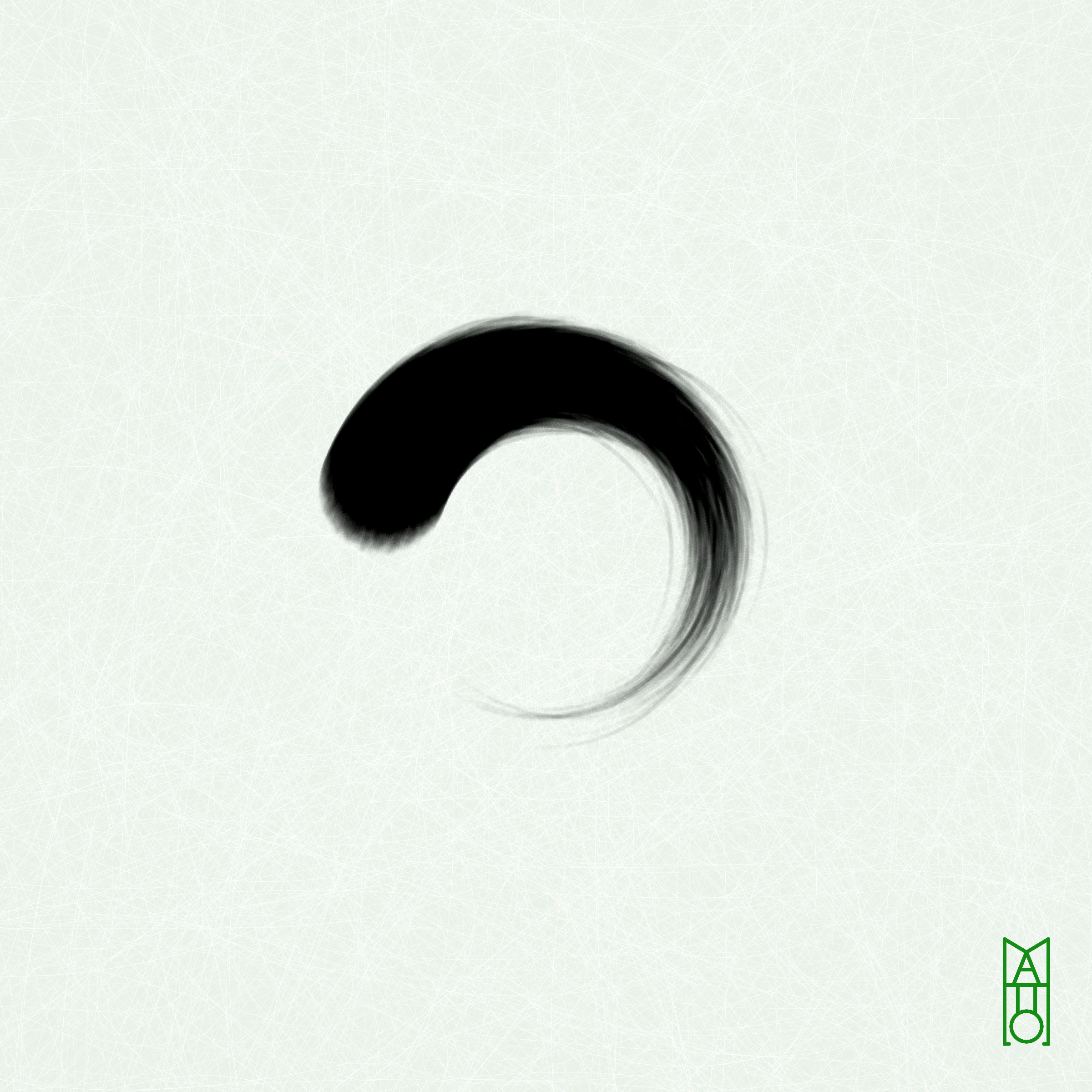 Art Blocks - Art Blocks v2 - Ensō #2 - NFT # 34000002