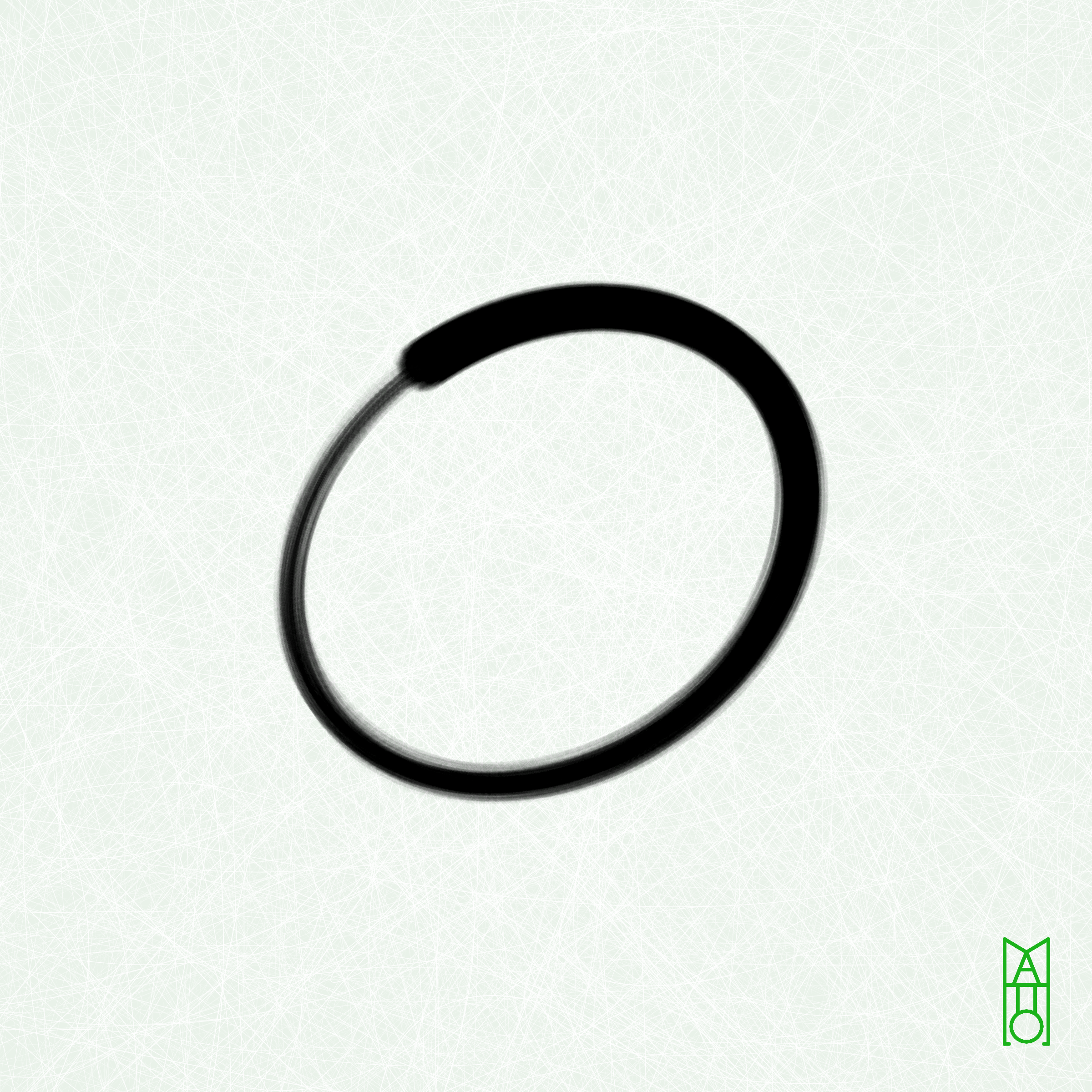 Art Blocks - Art Blocks v2 - Ensō #44 - NFT # 34000044