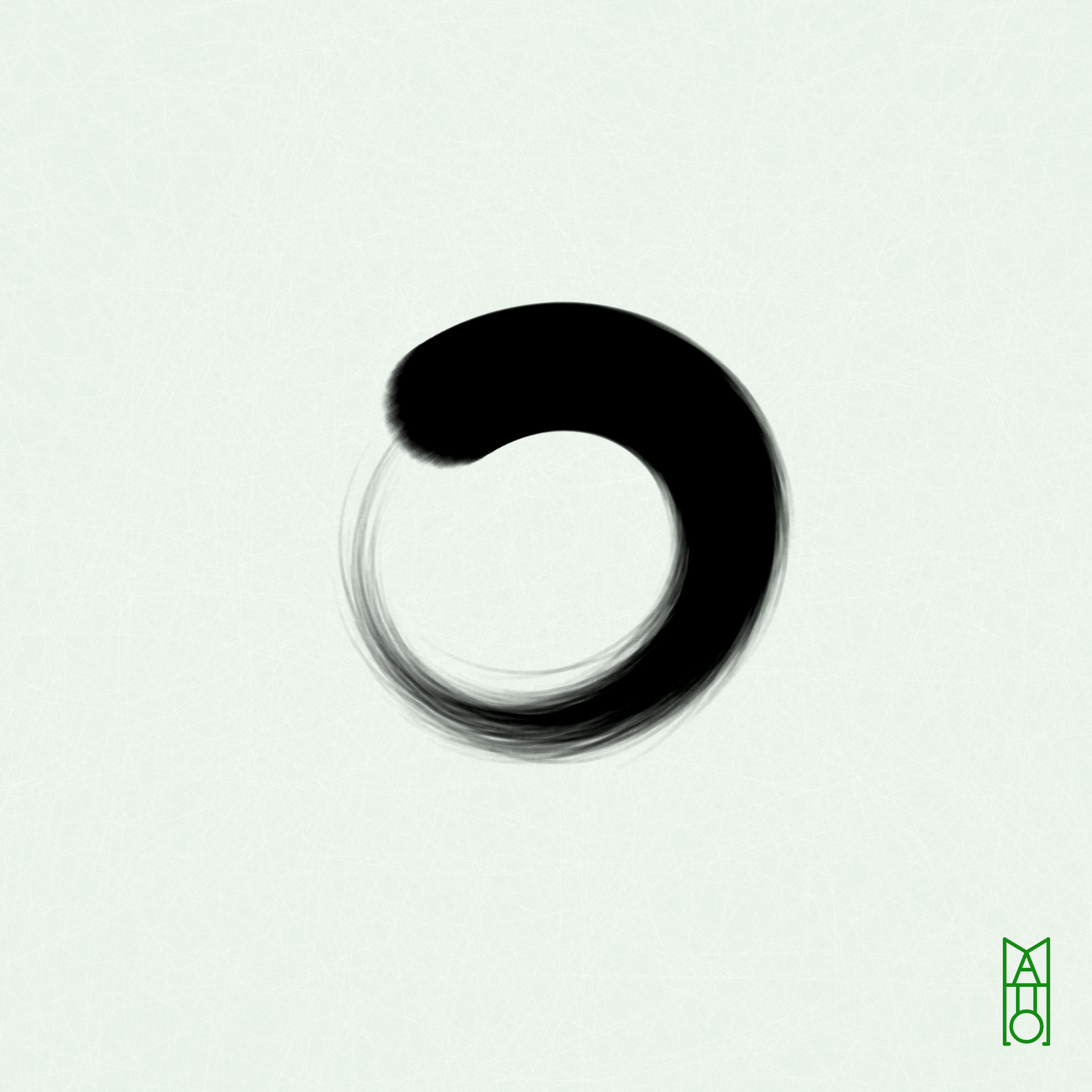 Art Blocks - Art Blocks v2 - Ensō #61 - NFT # 34000061