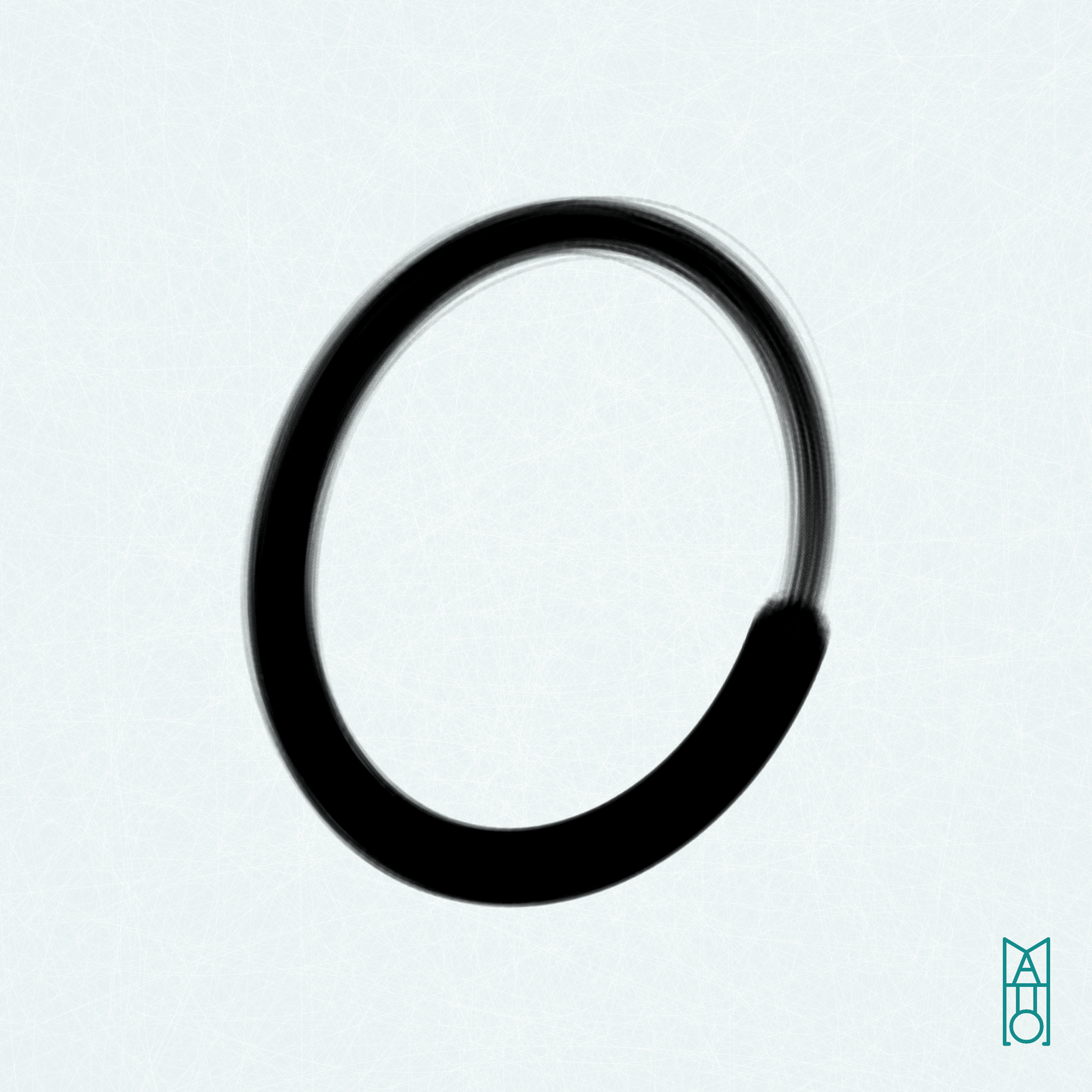 Art Blocks - Art Blocks v2 - Ensō #77 - NFT # 34000077