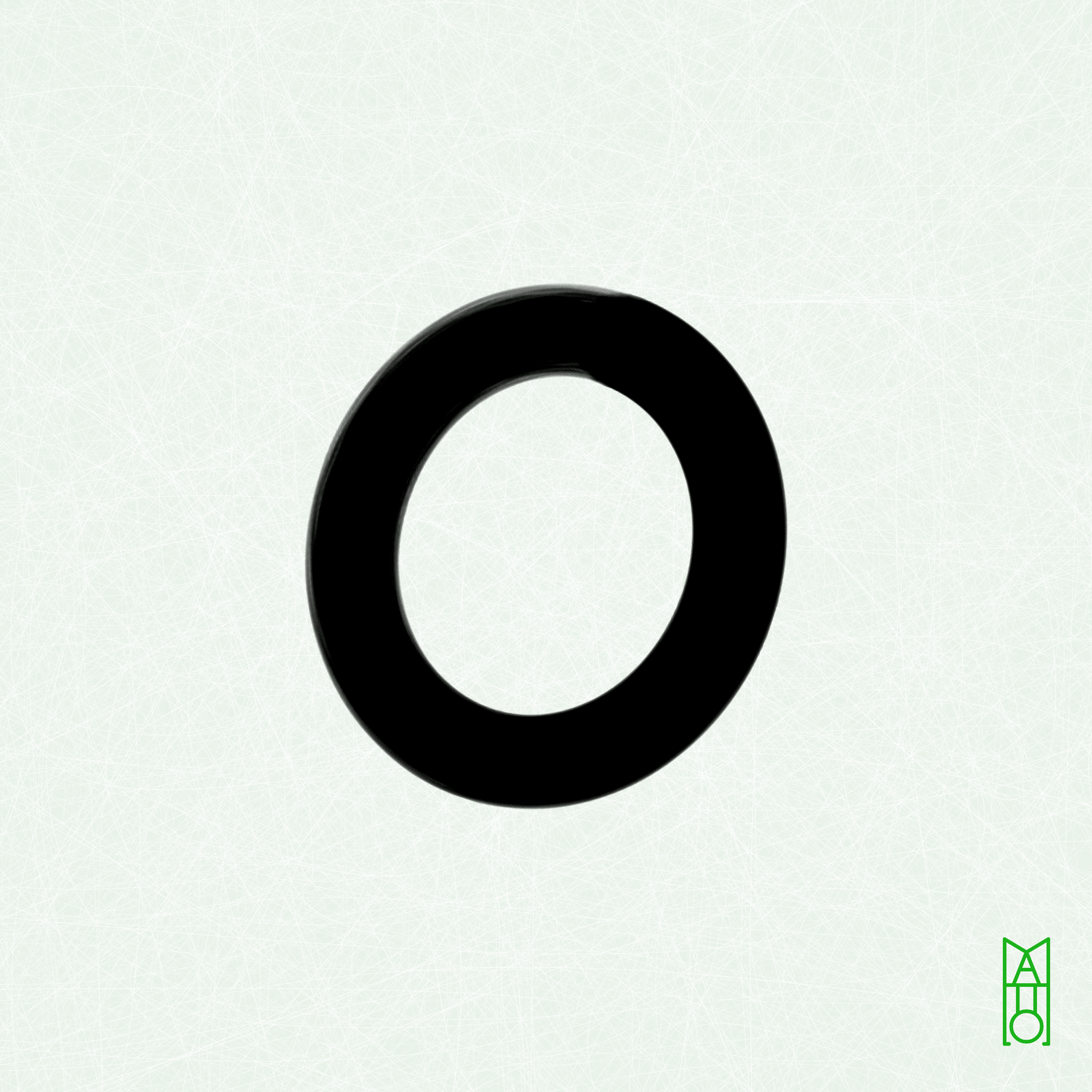 Art Blocks - Art Blocks v2 - Ensō #86 - NFT # 34000086