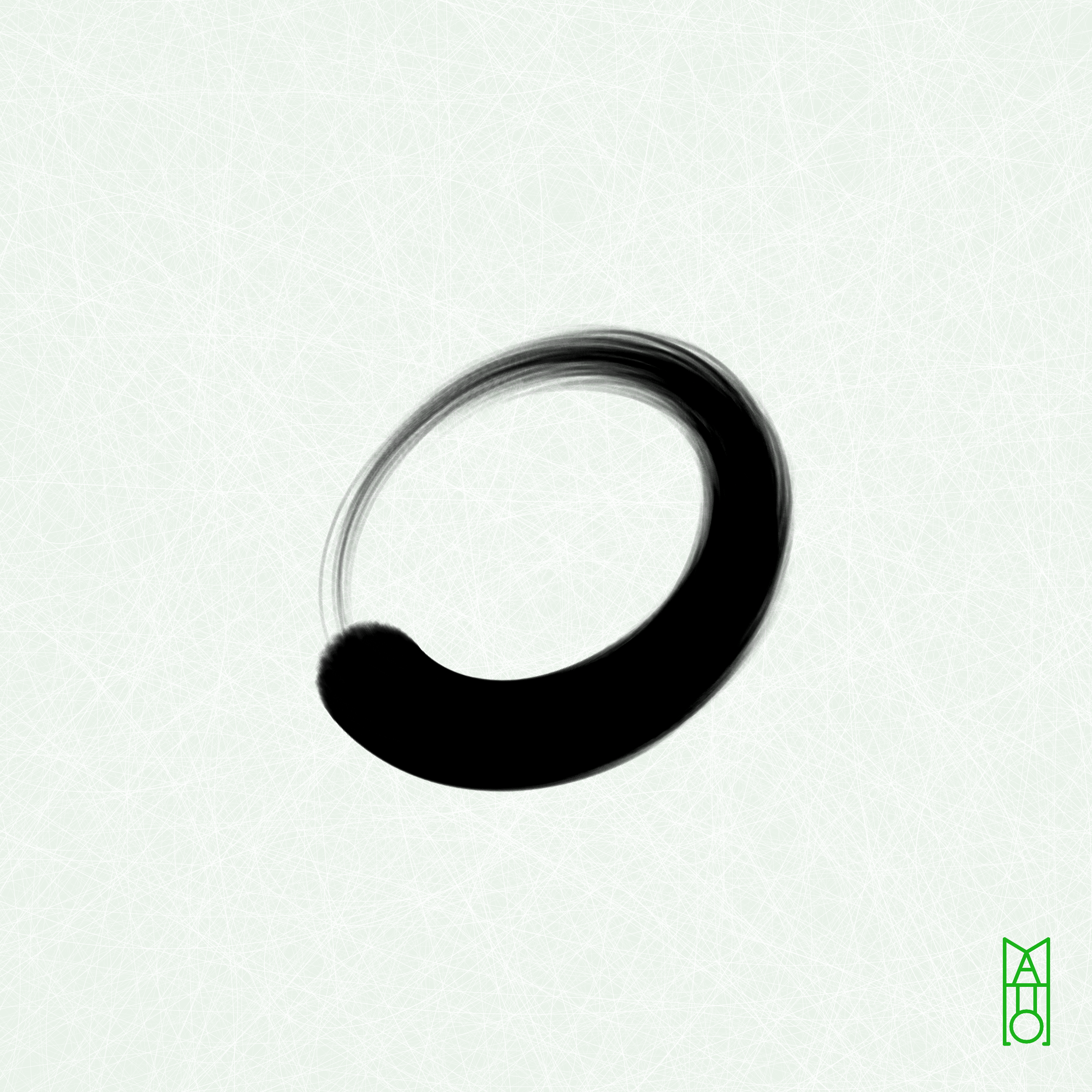 Art Blocks - Art Blocks v2 - Ensō #91 - NFT # 34000091