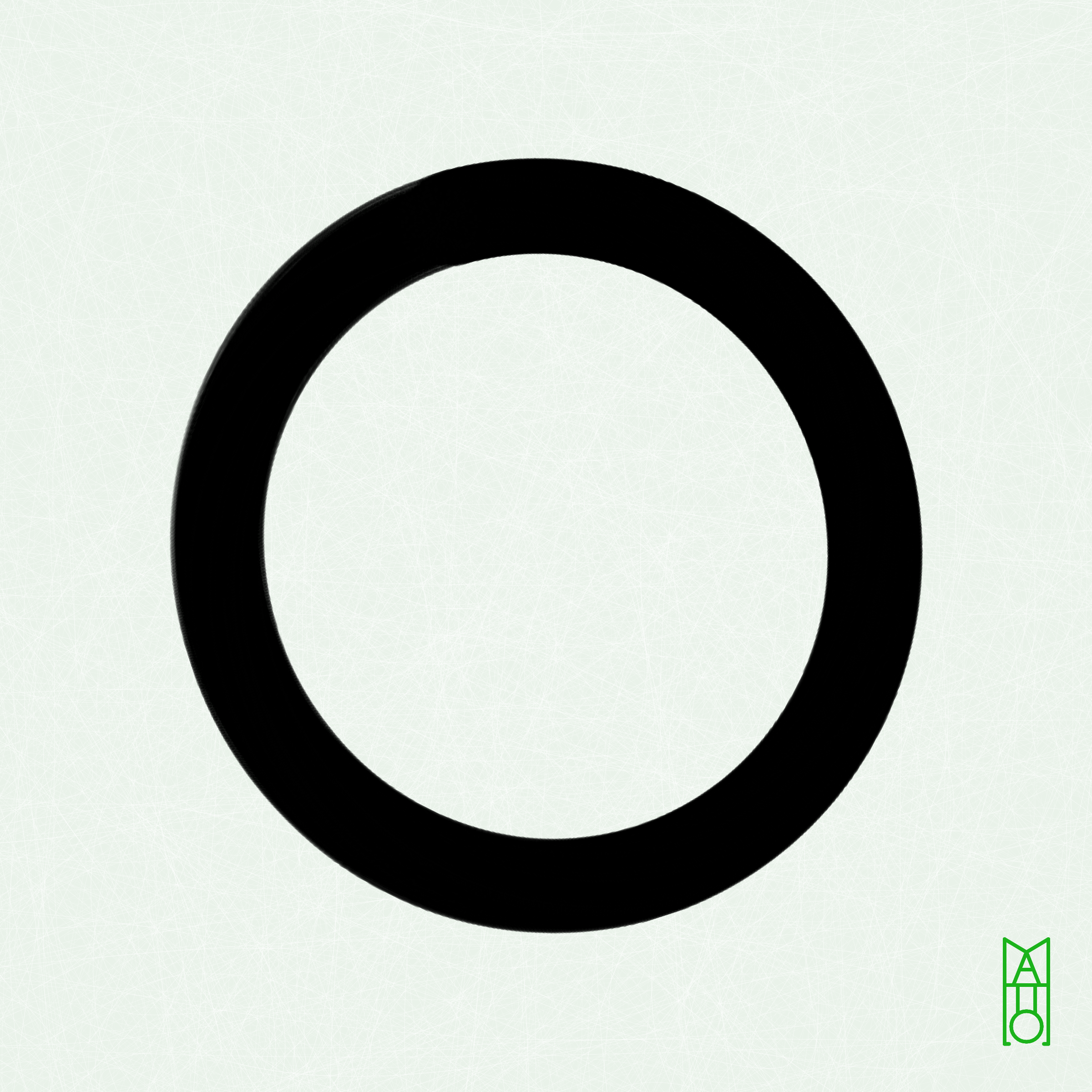 Art Blocks - Art Blocks v2 - Ensō #102 - NFT # 34000102