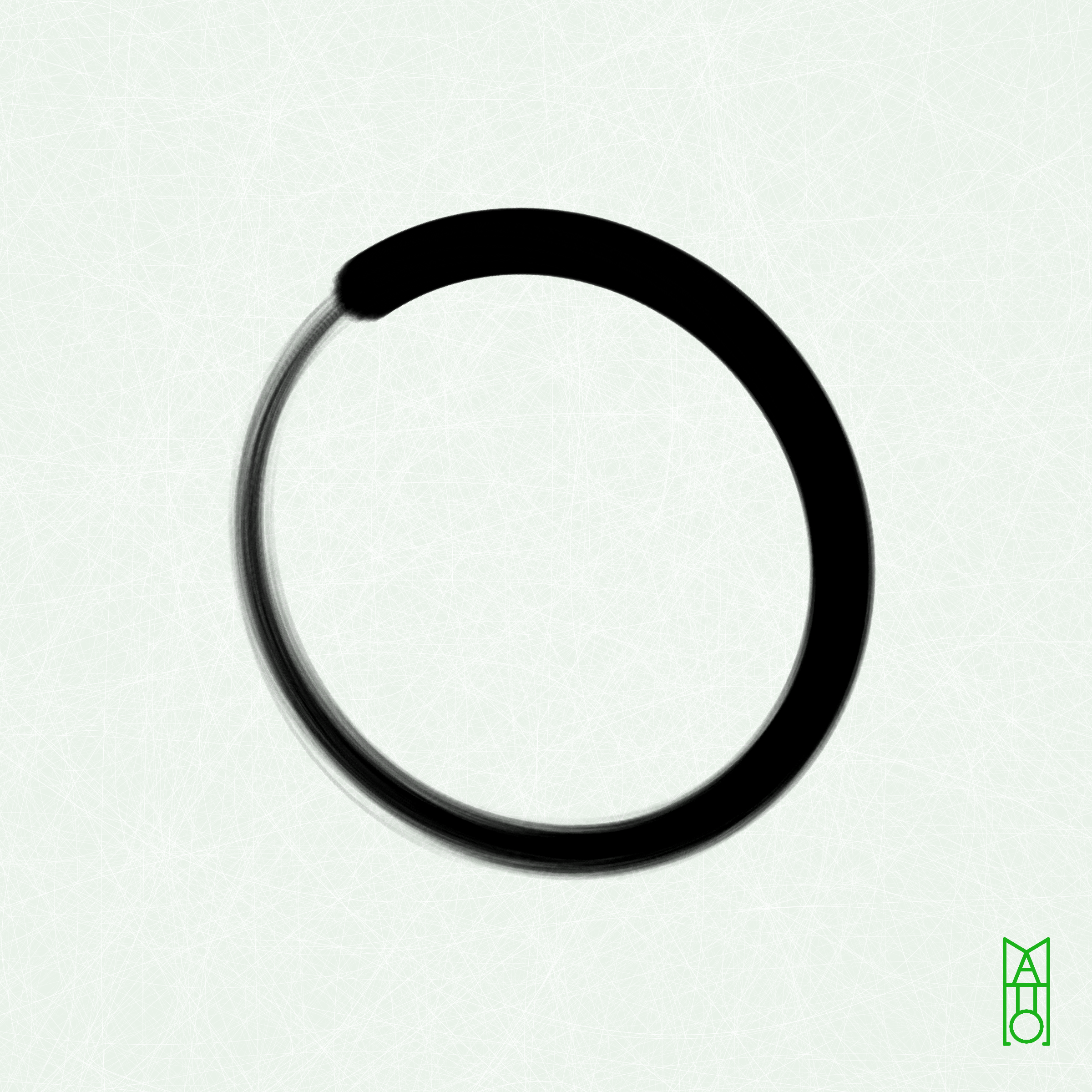 Art Blocks - Art Blocks v2 - Ensō #134 - NFT # 34000134