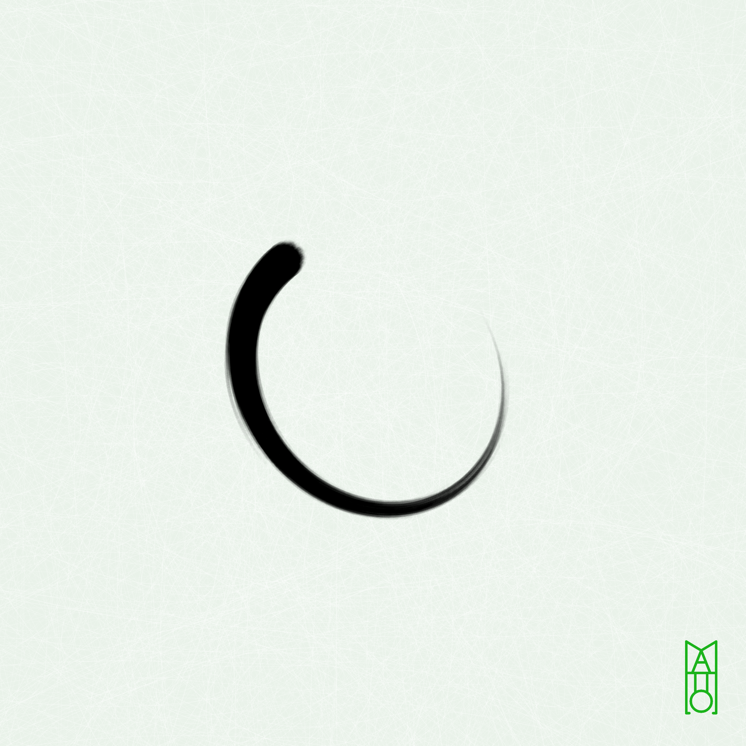 Art Blocks - Art Blocks v2 - Ensō #144 - NFT # 34000144