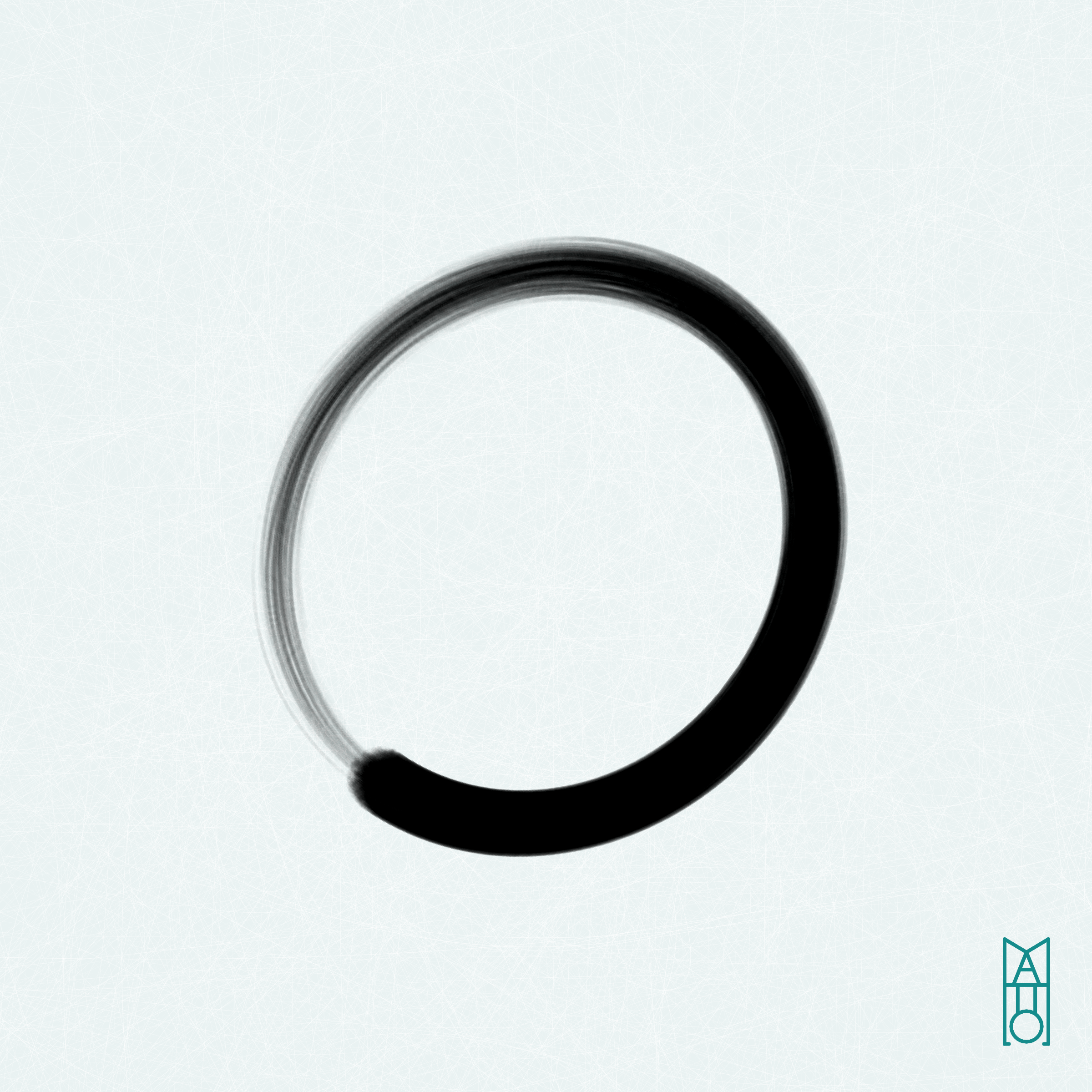 Art Blocks - Art Blocks v2 - Ensō #208 - NFT # 34000208