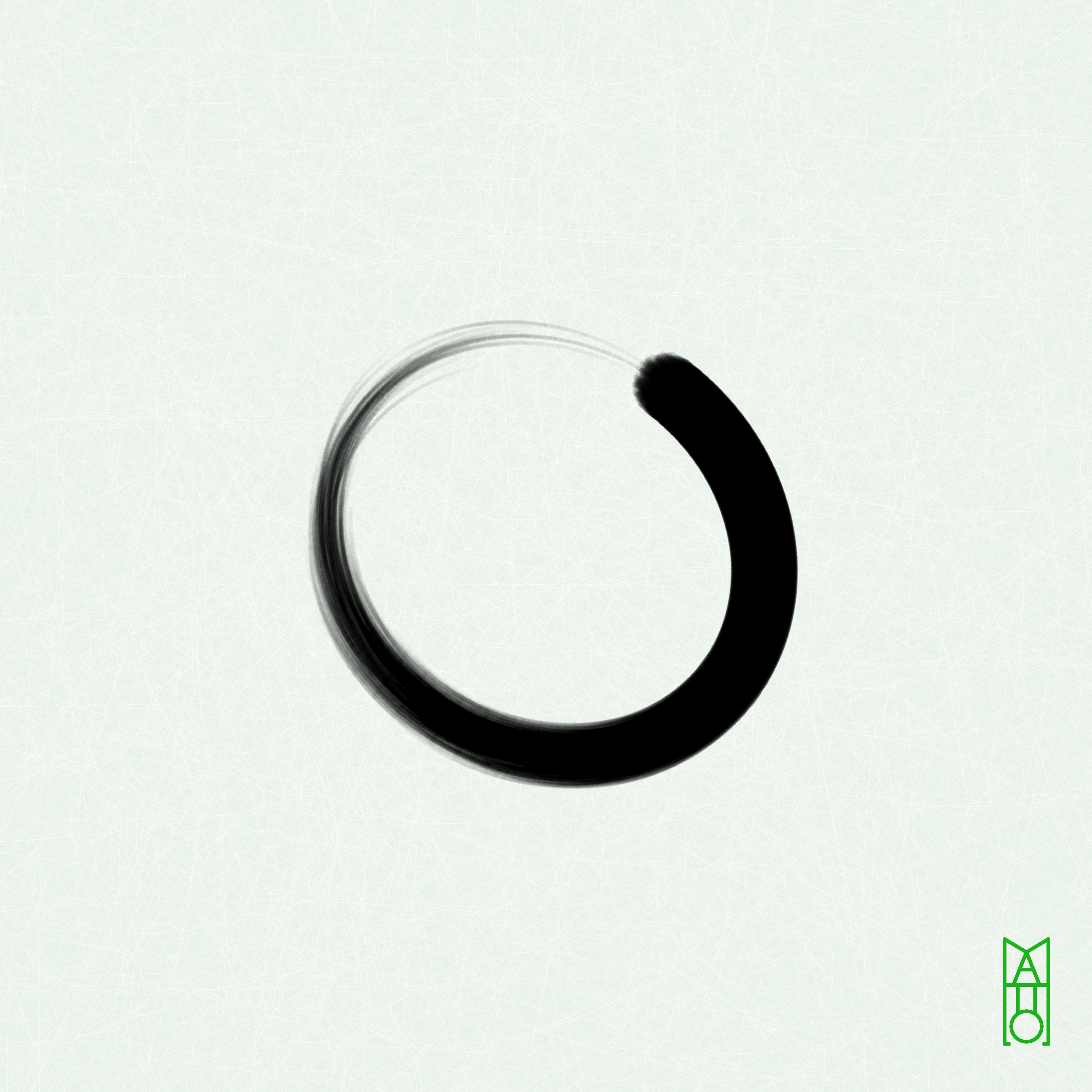 Art Blocks - Art Blocks v2 - Ensō #244 - NFT # 34000244