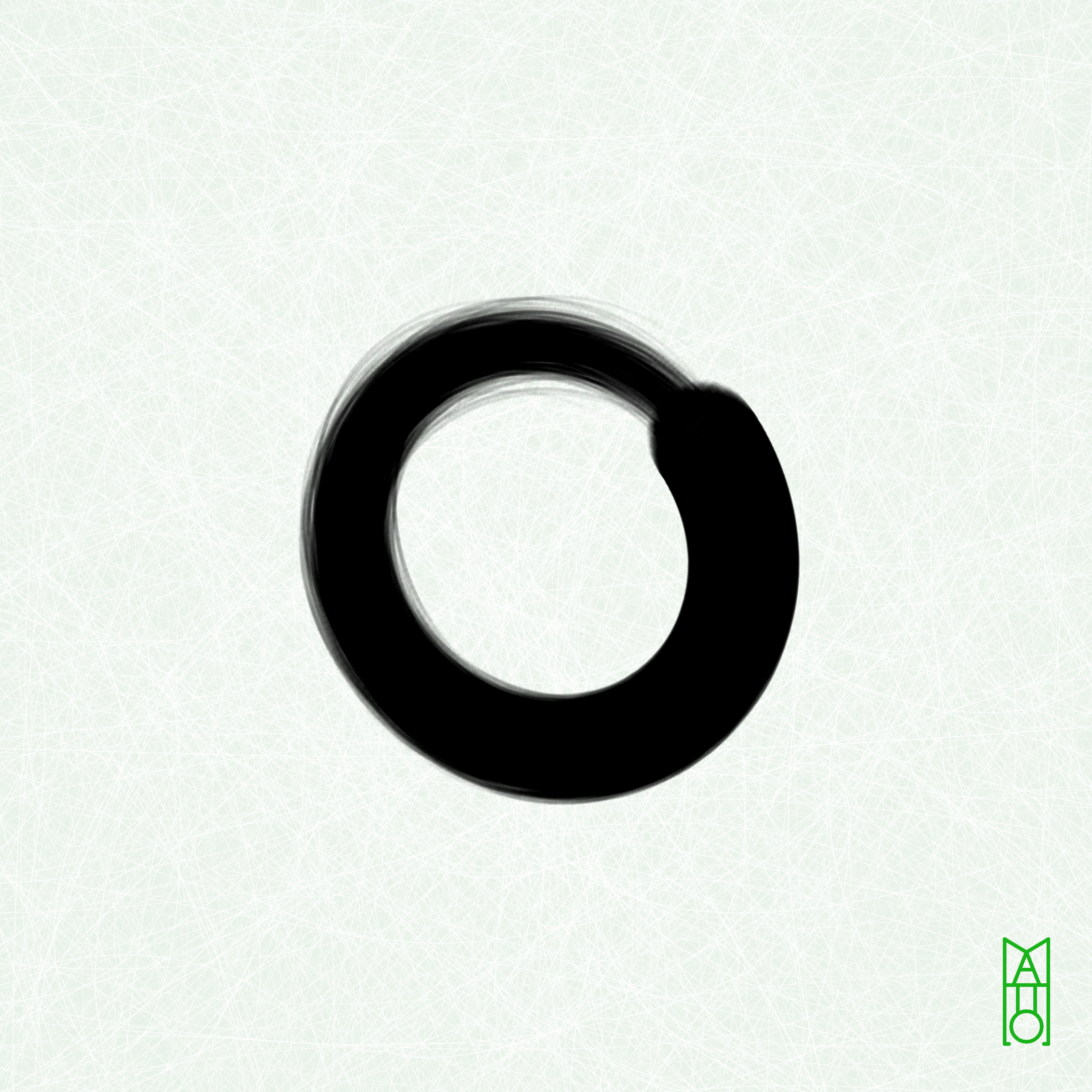 Art Blocks - Art Blocks v2 - Ensō #258 - NFT # 34000258