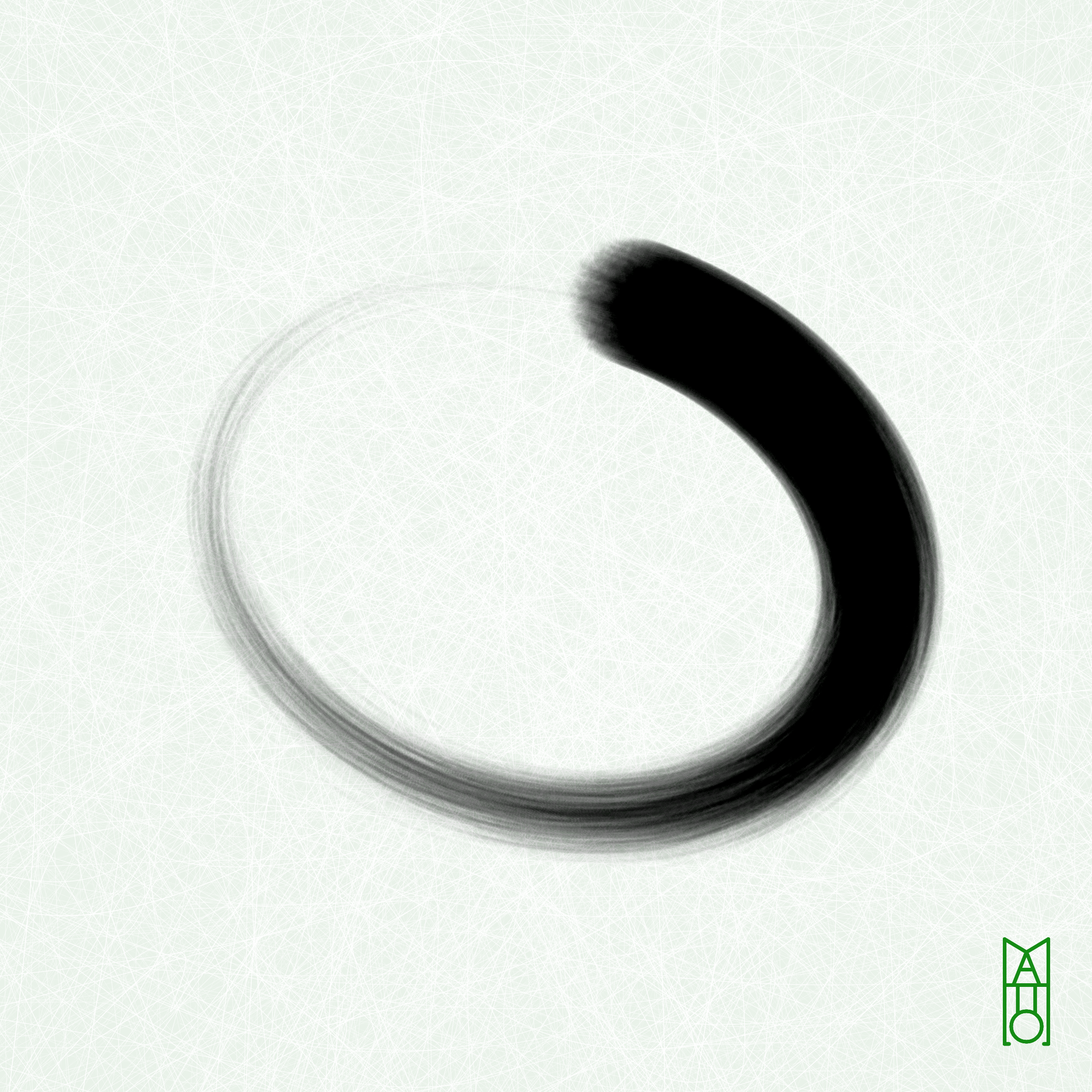 Art Blocks - Art Blocks v2 - Ensō #286 - NFT # 34000286