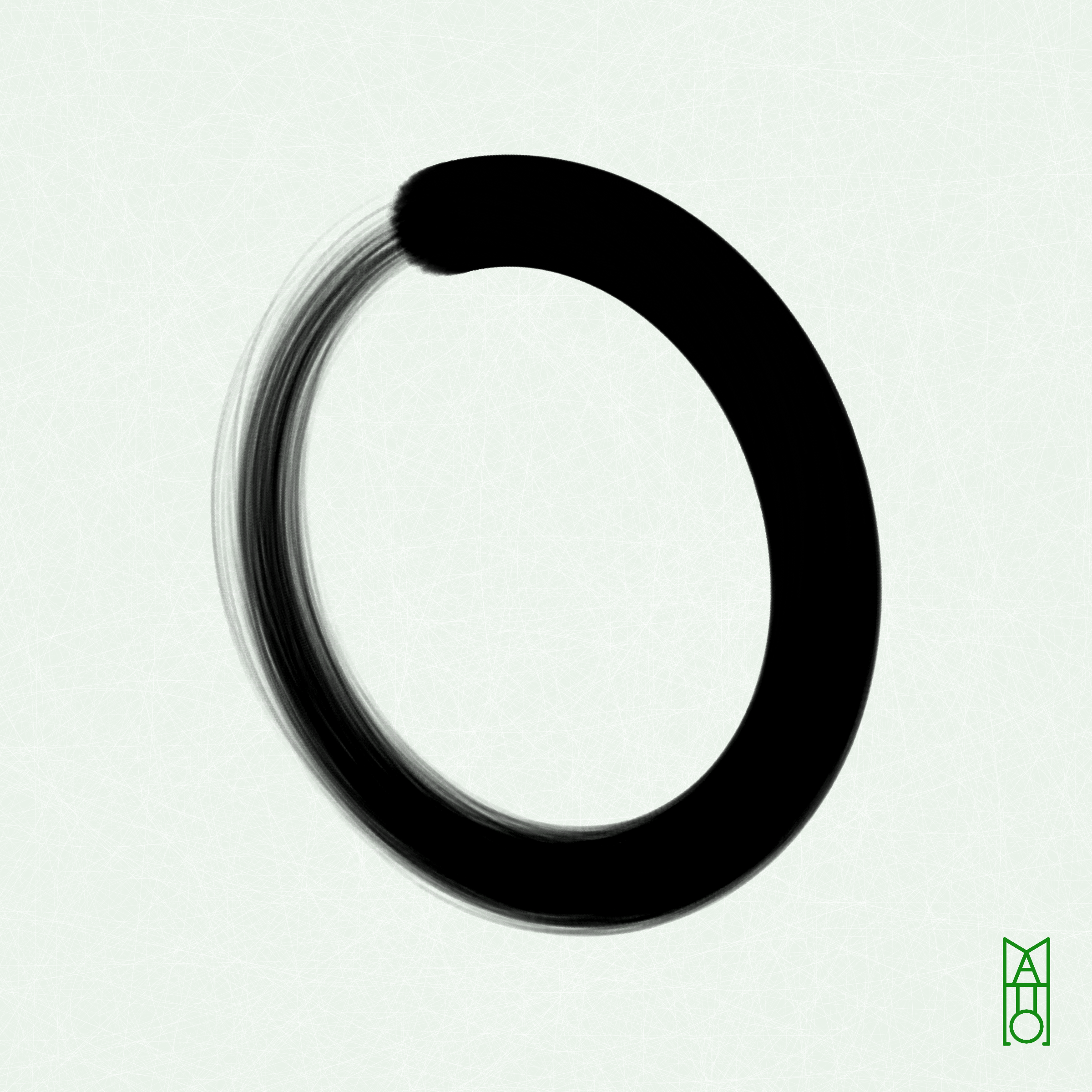 Art Blocks - Art Blocks v2 - Ensō #296 - NFT # 34000296