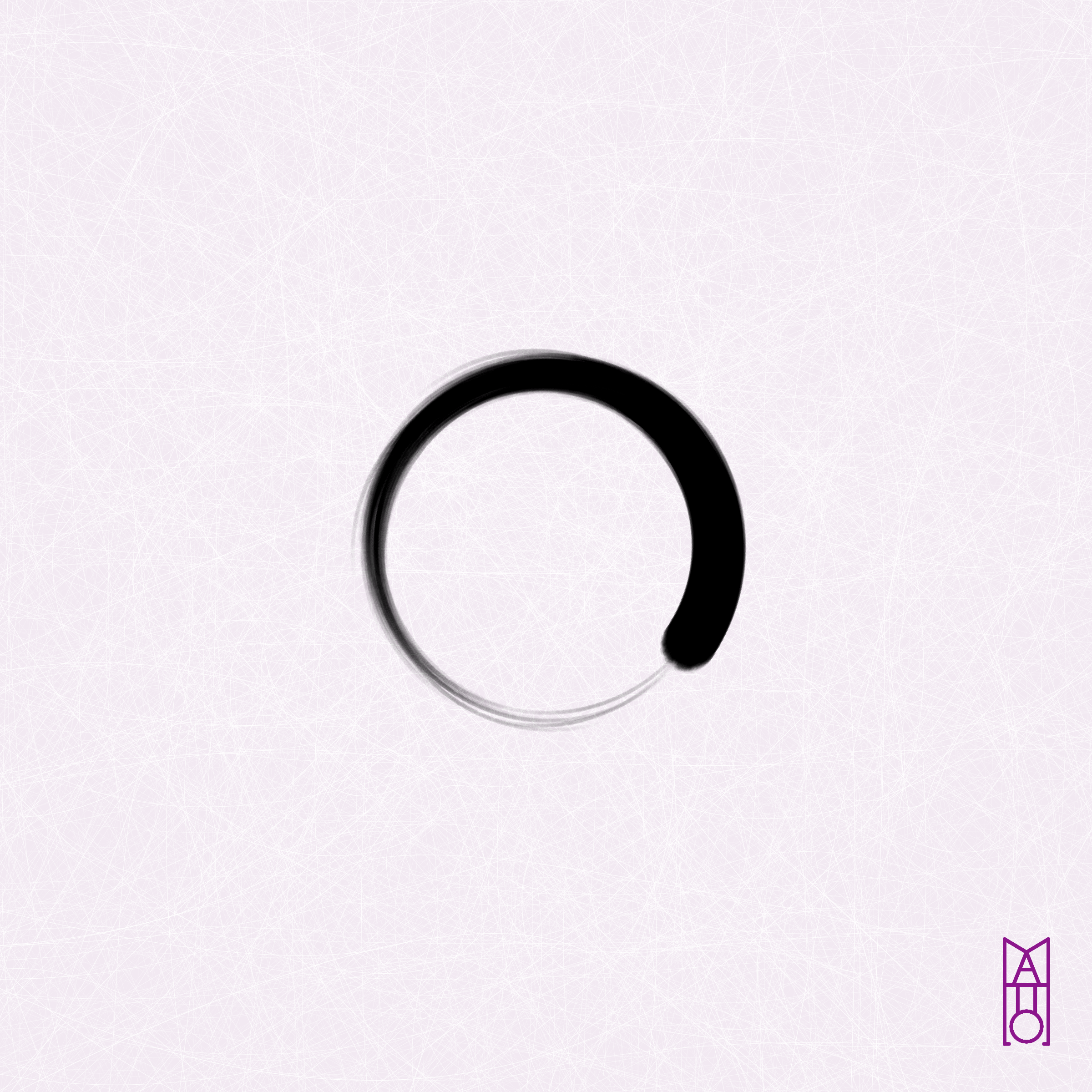 Art Blocks - Art Blocks v2 - Ensō #302 - NFT # 34000302