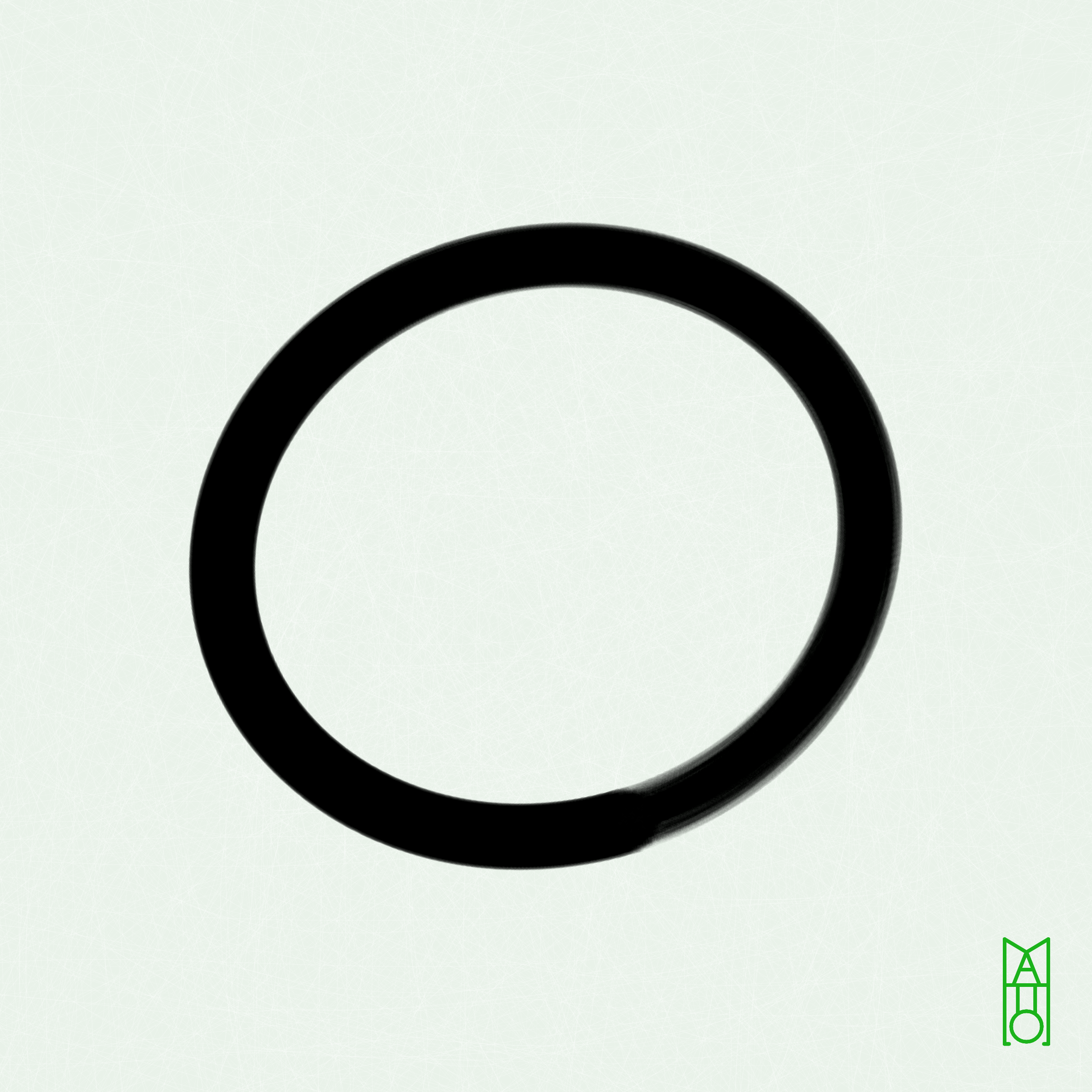 Art Blocks - Art Blocks v2 - Ensō #323 - NFT # 34000323