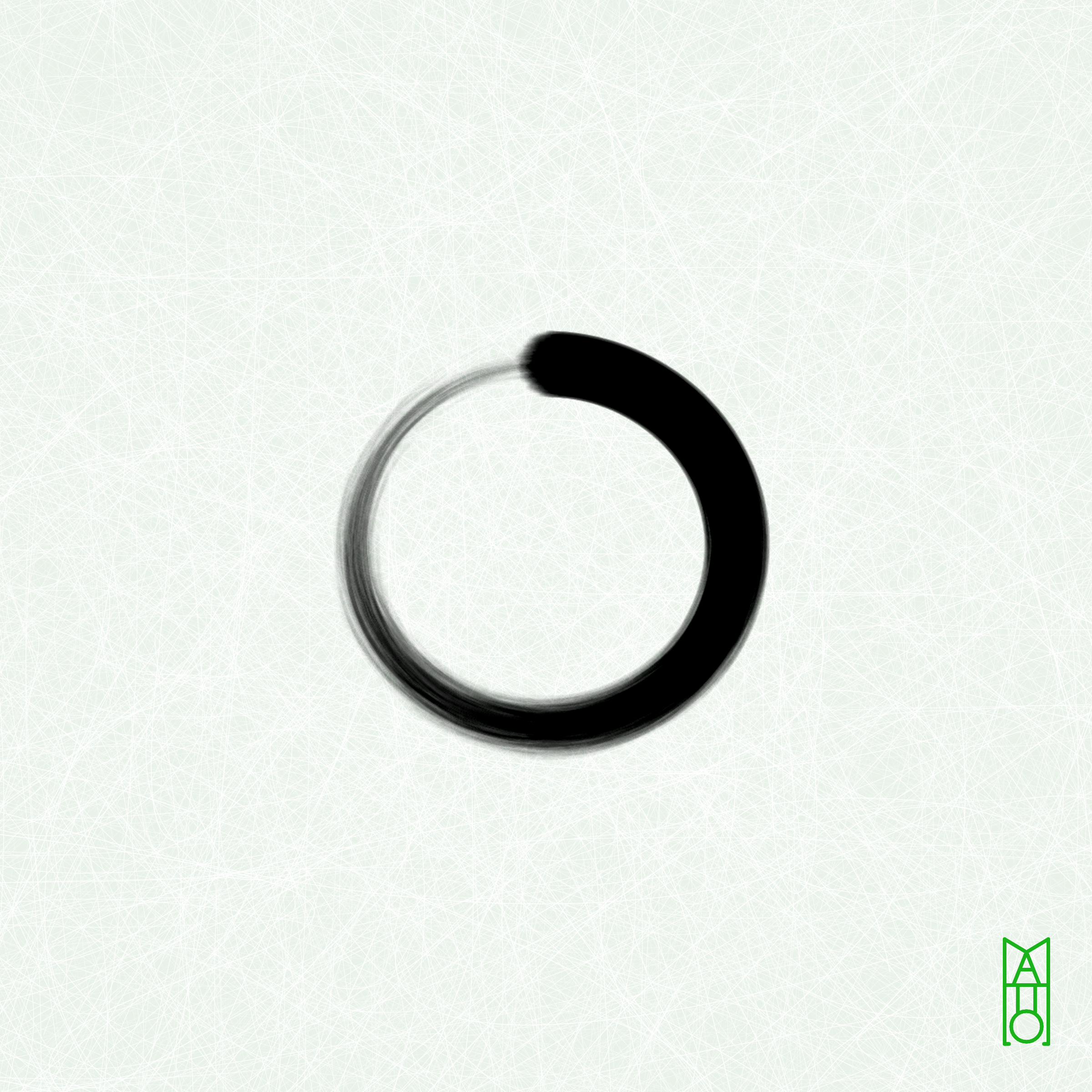 Art Blocks - Art Blocks v2 - Ensō #347 - NFT # 34000347