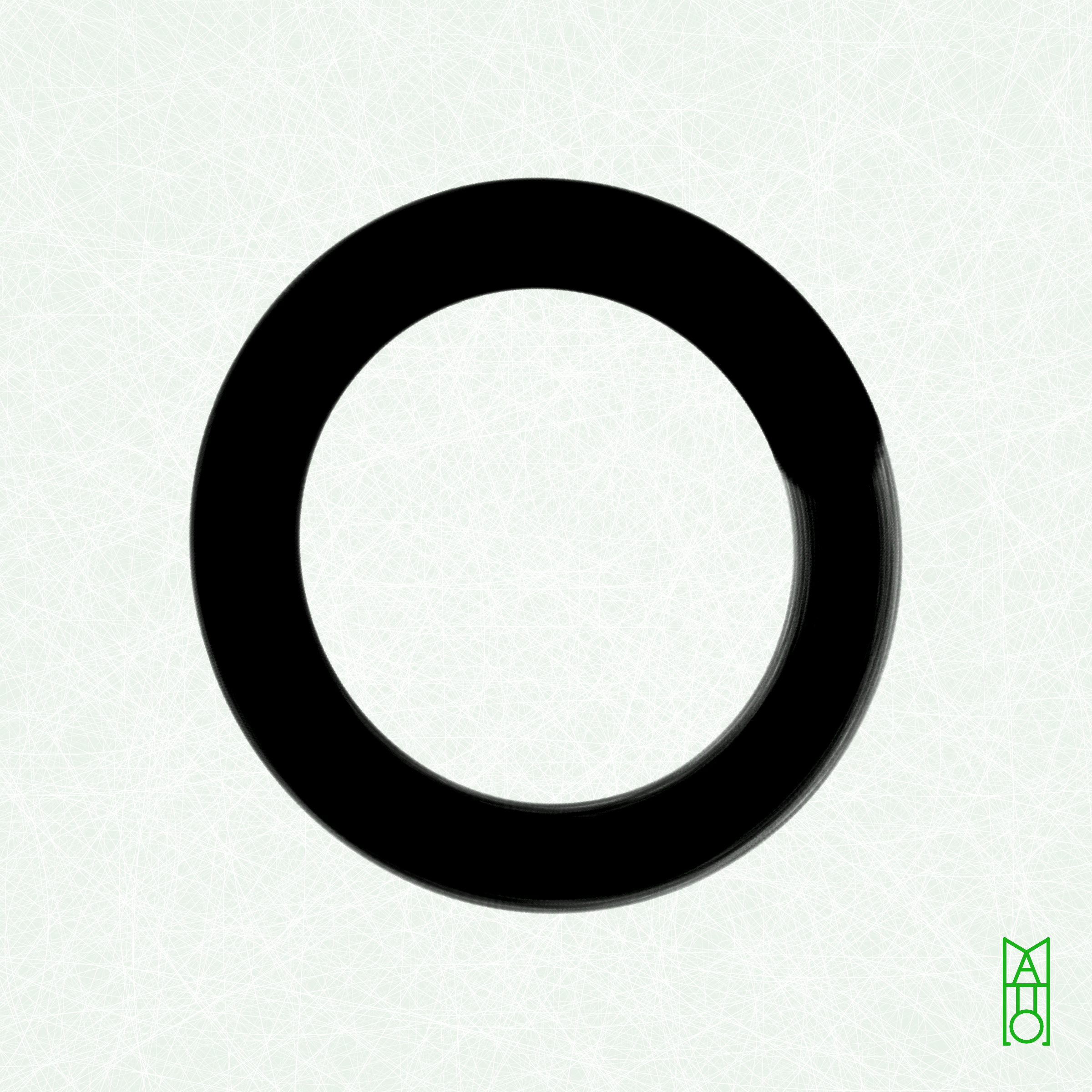 Art Blocks - Art Blocks v2 - Ensō #361 - NFT # 34000361