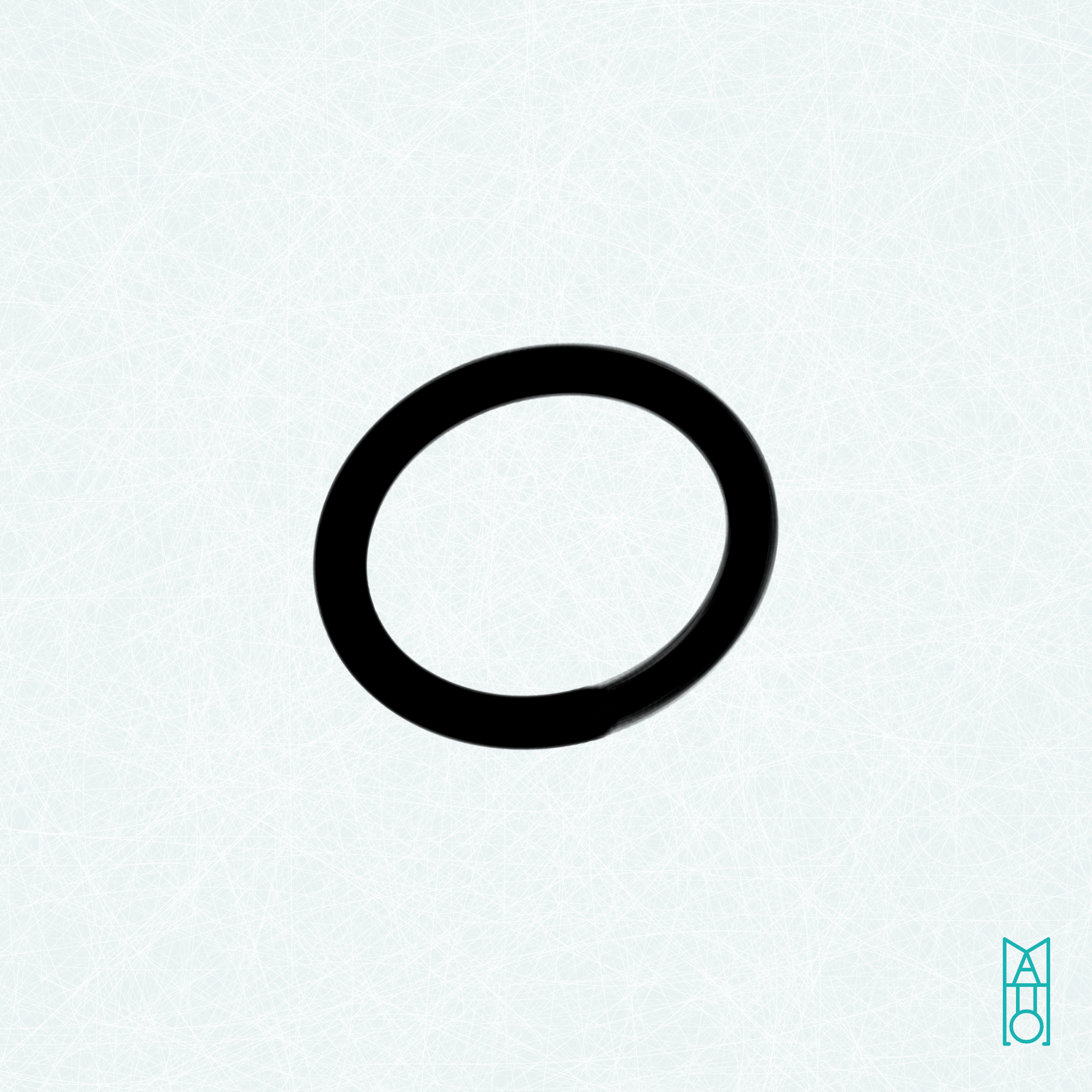 Art Blocks - Art Blocks v2 - Ensō #370 - NFT # 34000370