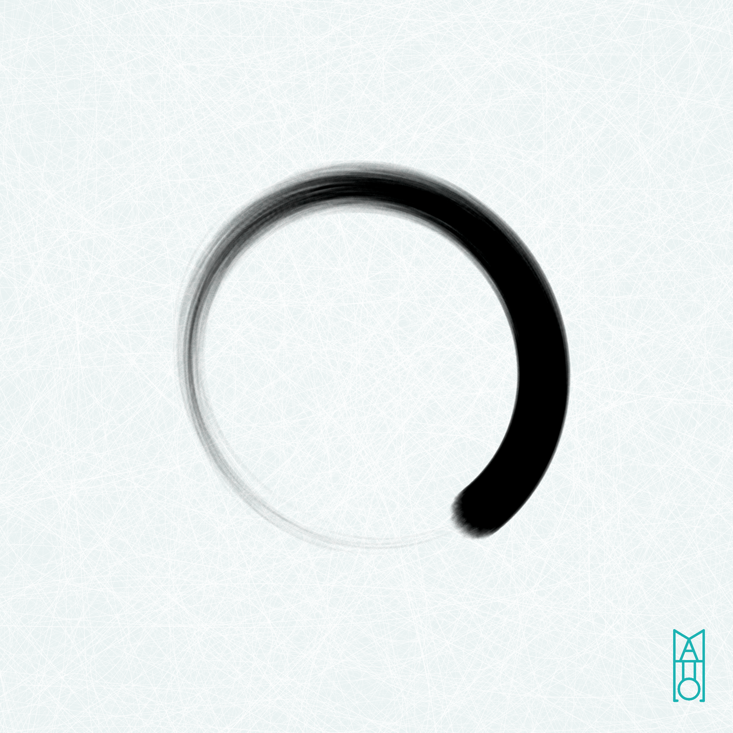 Art Blocks - Art Blocks v2 - Ensō #372 - NFT # 34000372