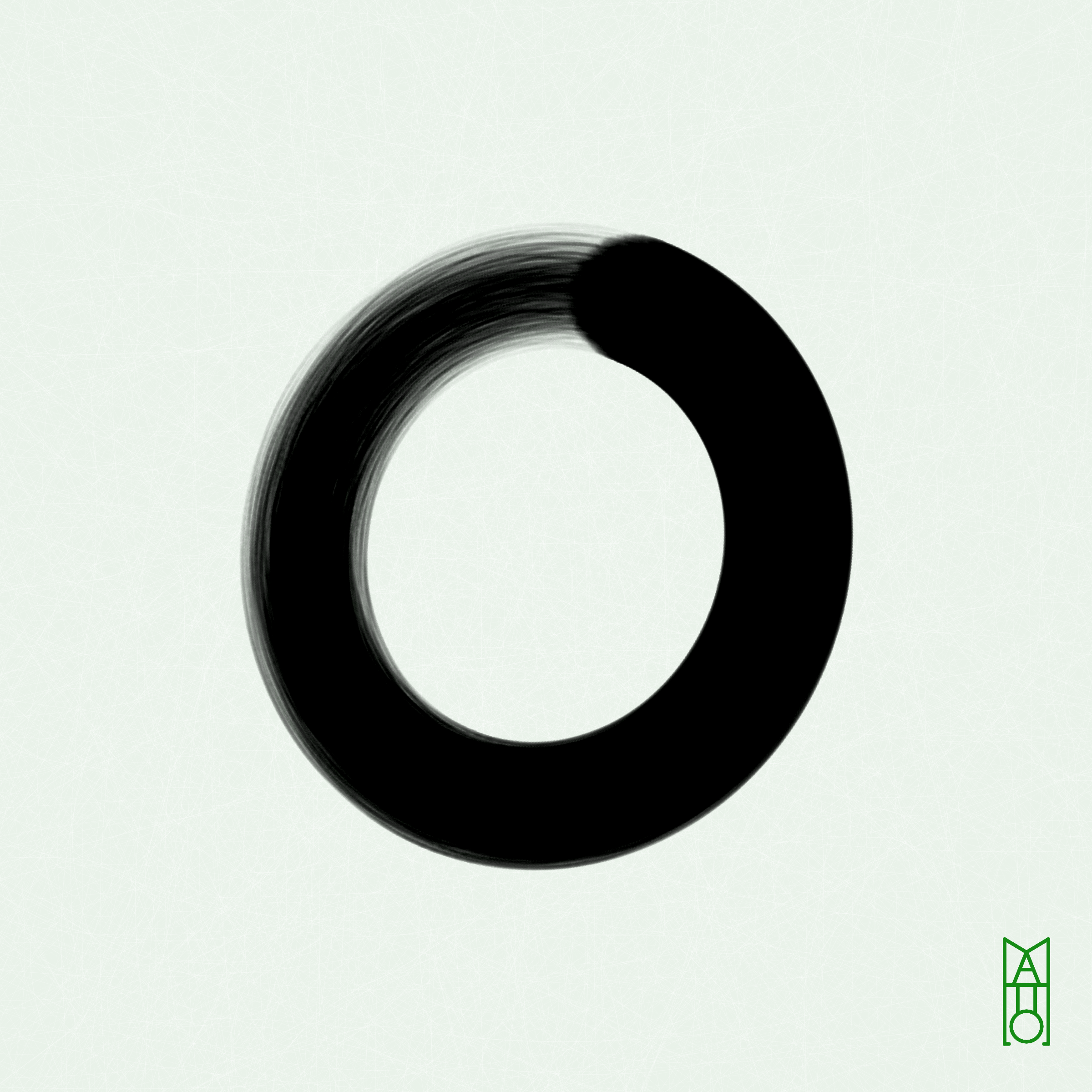 Art Blocks - Art Blocks v2 - Ensō #376 - NFT # 34000376