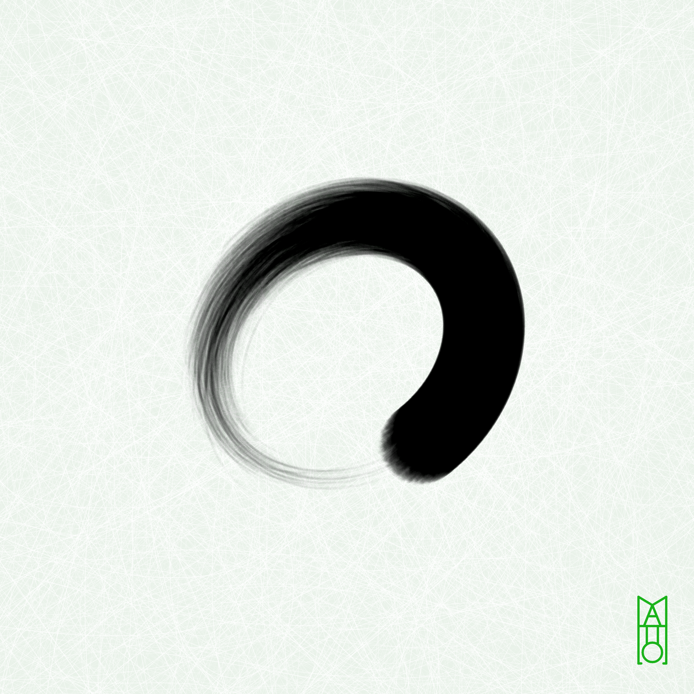 Art Blocks - Art Blocks v2 - Ensō #381 - NFT # 34000381