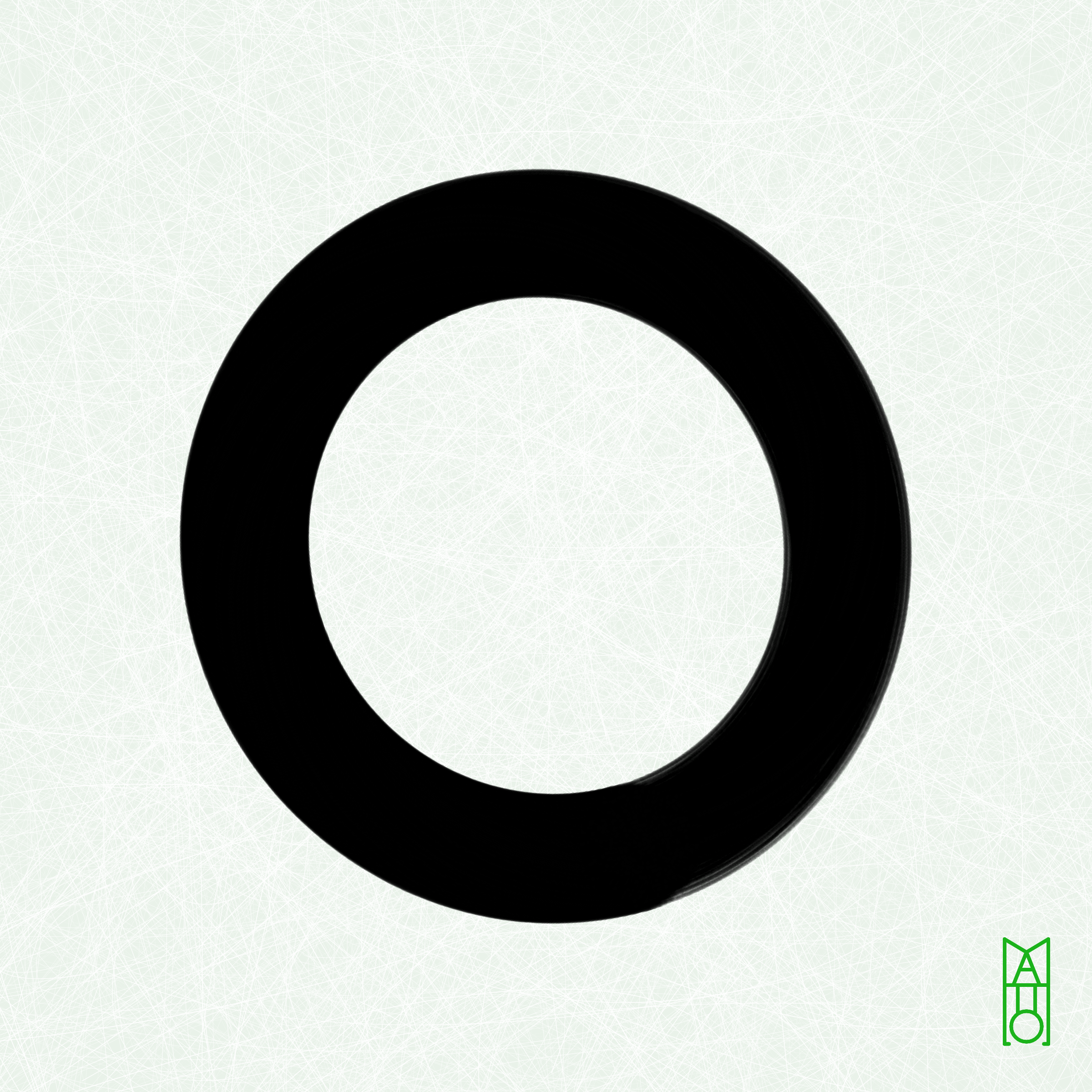 Art Blocks - Art Blocks v2 - Ensō #382 - NFT # 34000382