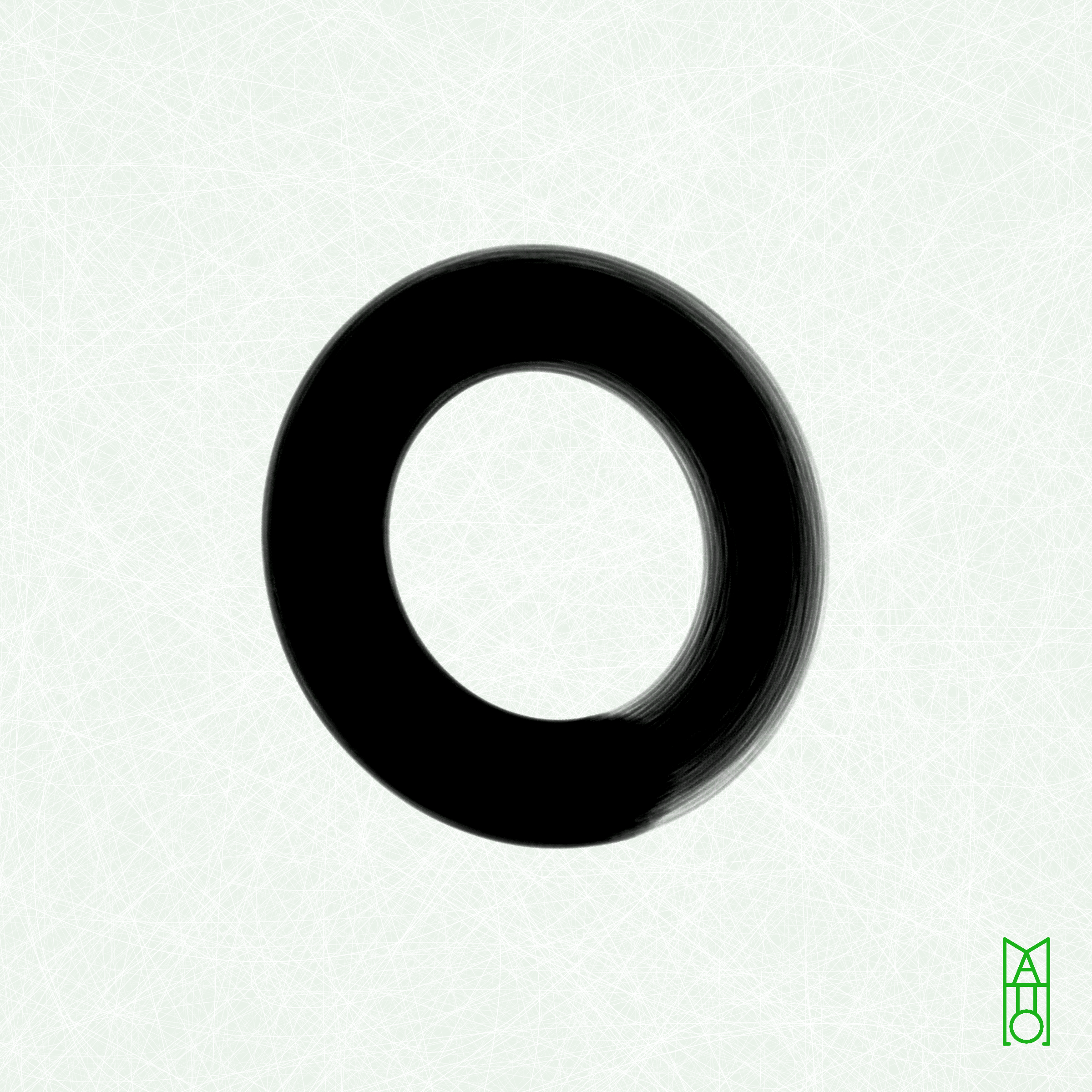 Art Blocks - Art Blocks v2 - Ensō #383 - NFT # 34000383