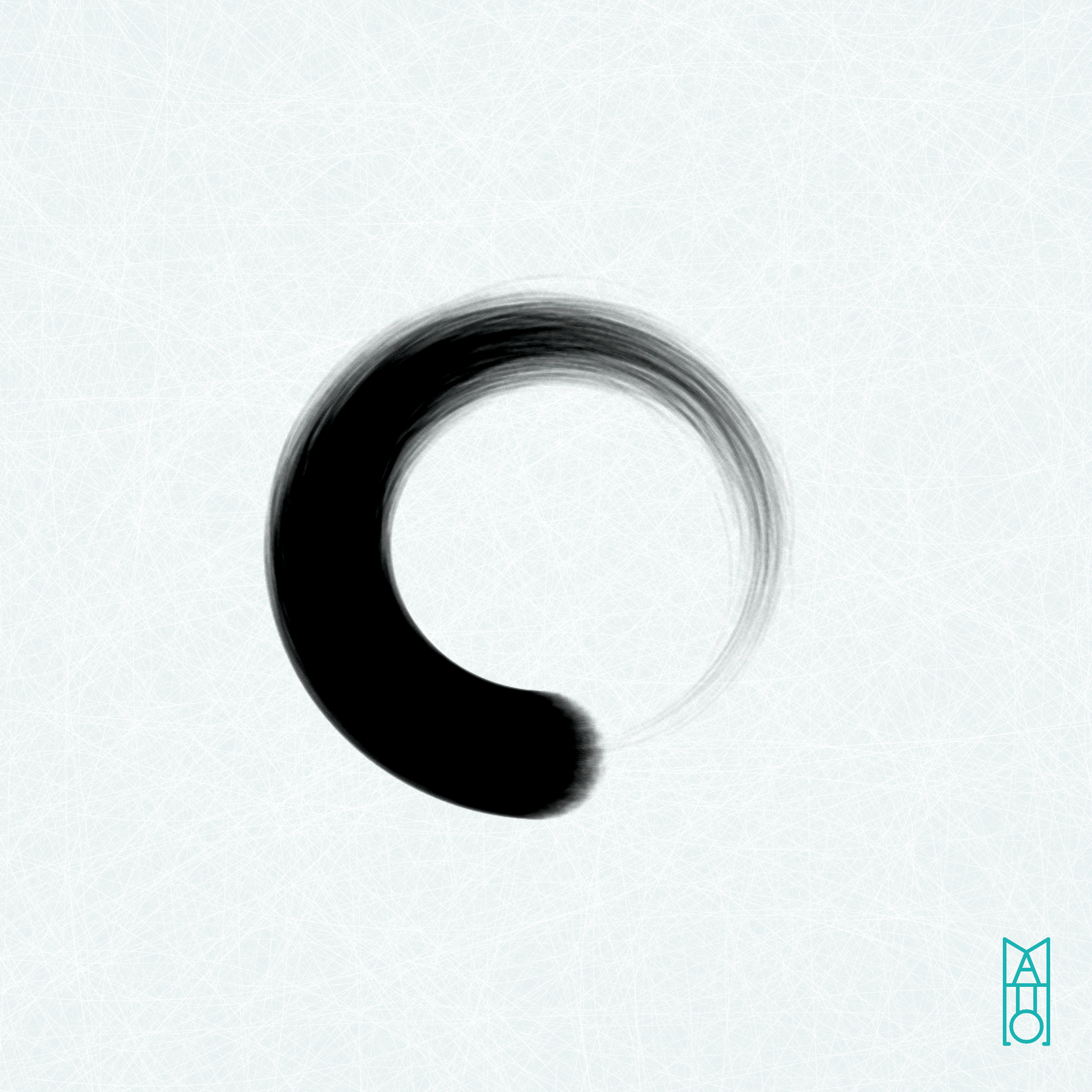 Art Blocks - Art Blocks v2 - Ensō #410 - NFT # 34000410