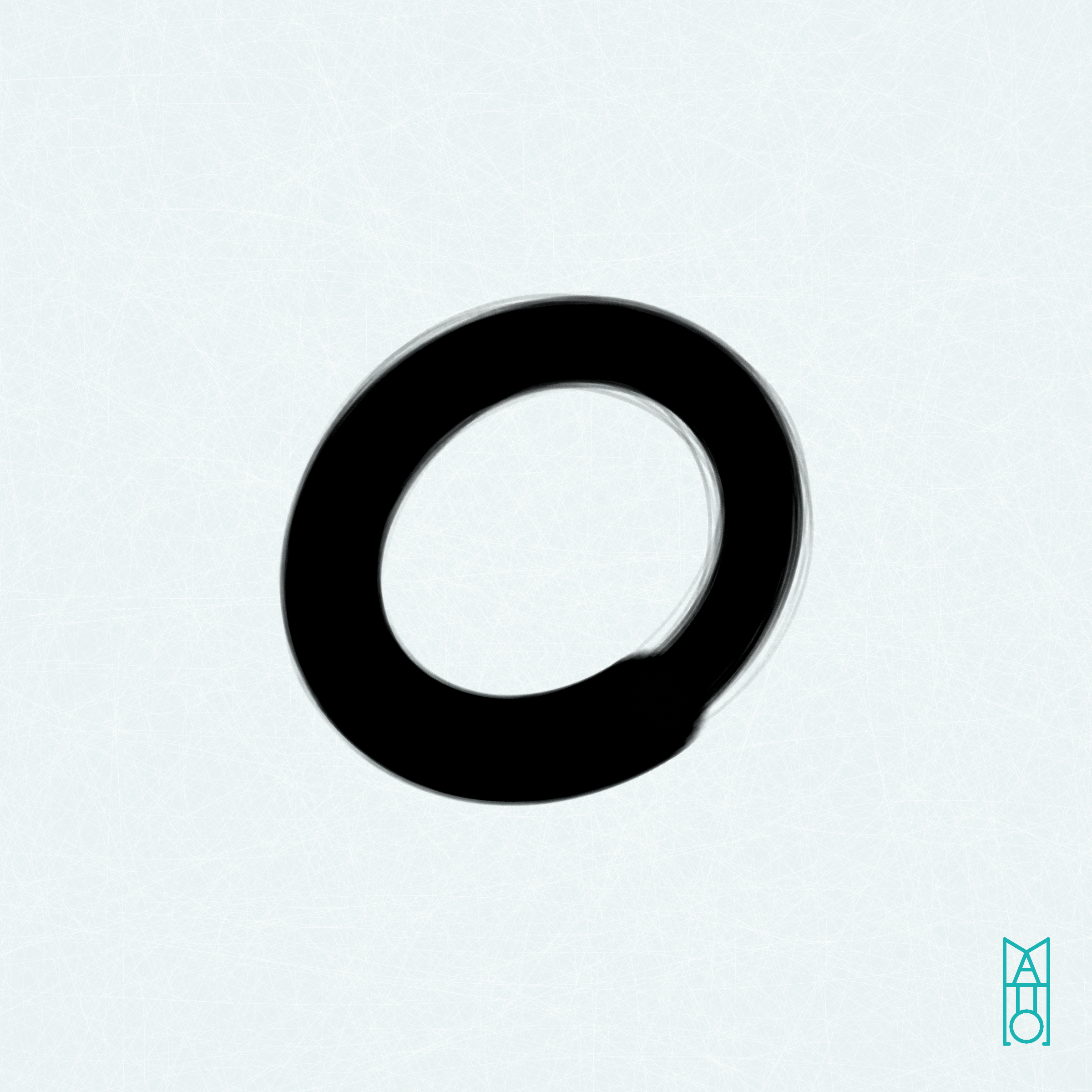 Art Blocks - Art Blocks v2 - Ensō #418 - NFT # 34000418