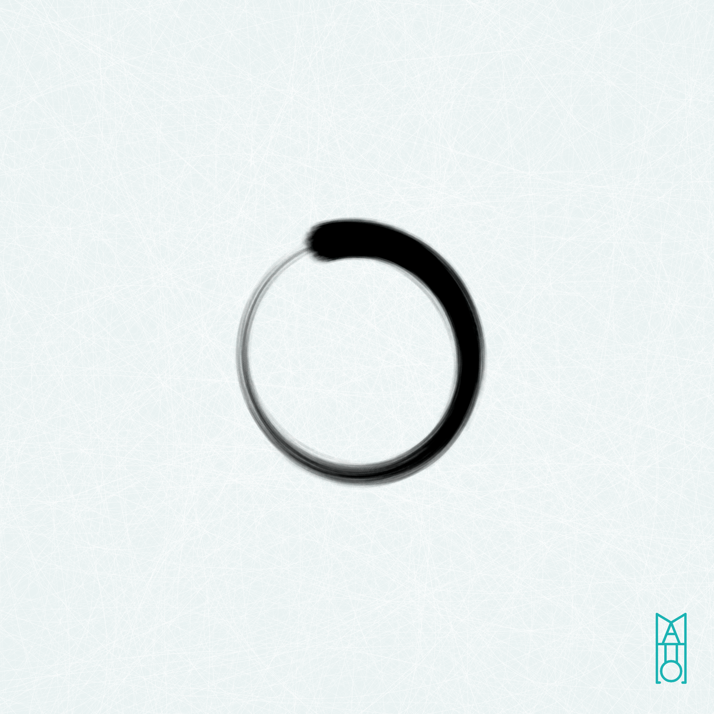 Art Blocks - Art Blocks v2 - Ensō #424 - NFT # 34000424