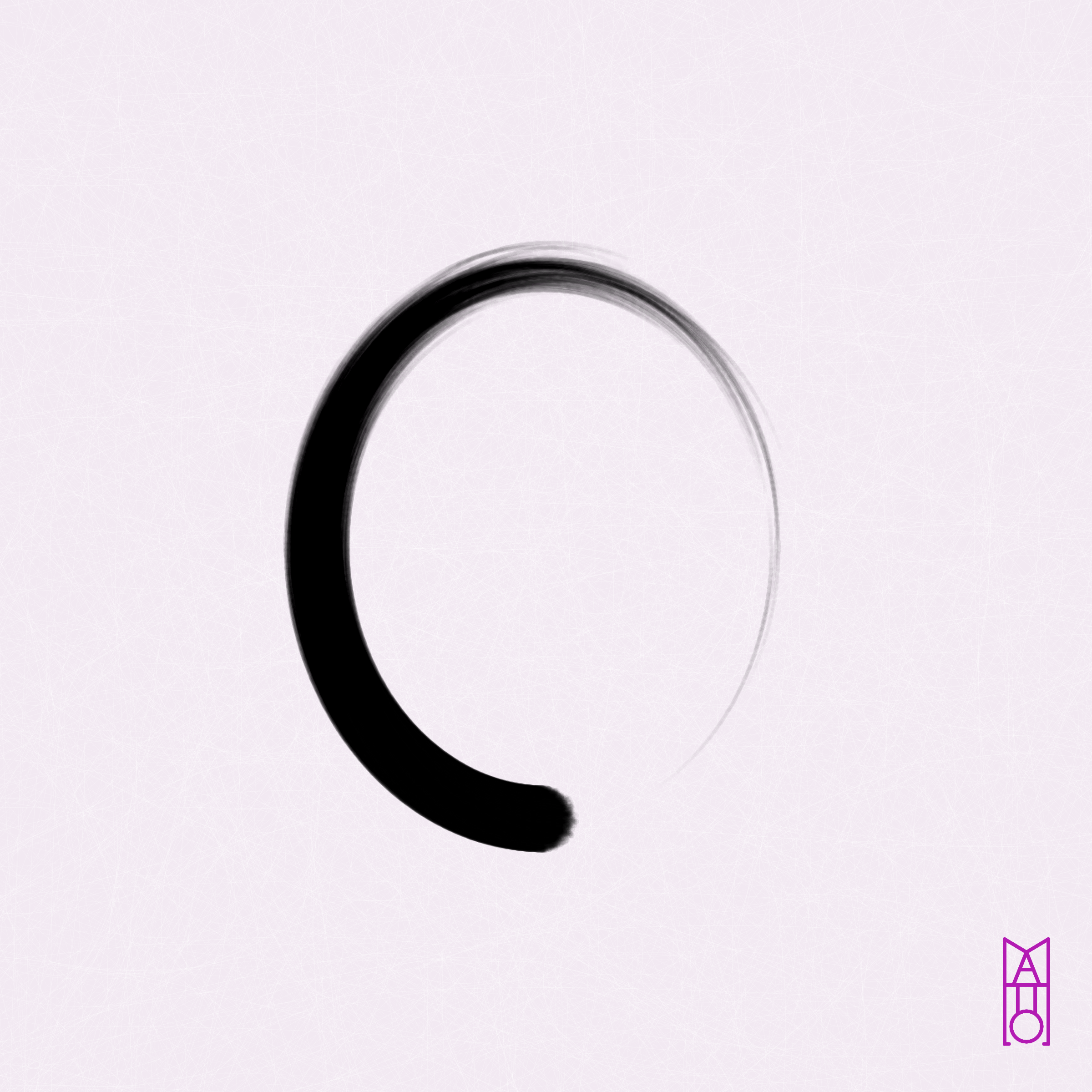 Art Blocks - Art Blocks v2 - Ensō #445 - NFT # 34000445