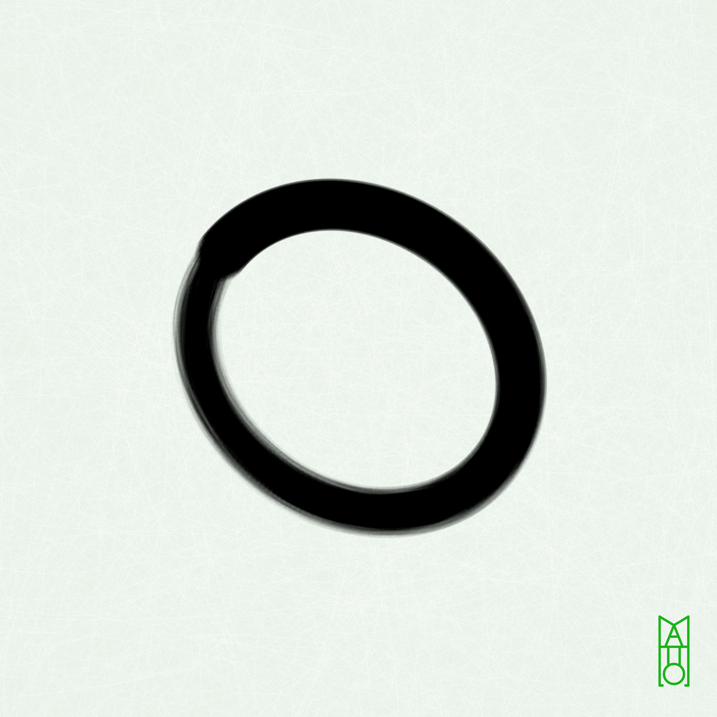 Art Blocks - Art Blocks v2 - Ensō #446 - NFT # 34000446