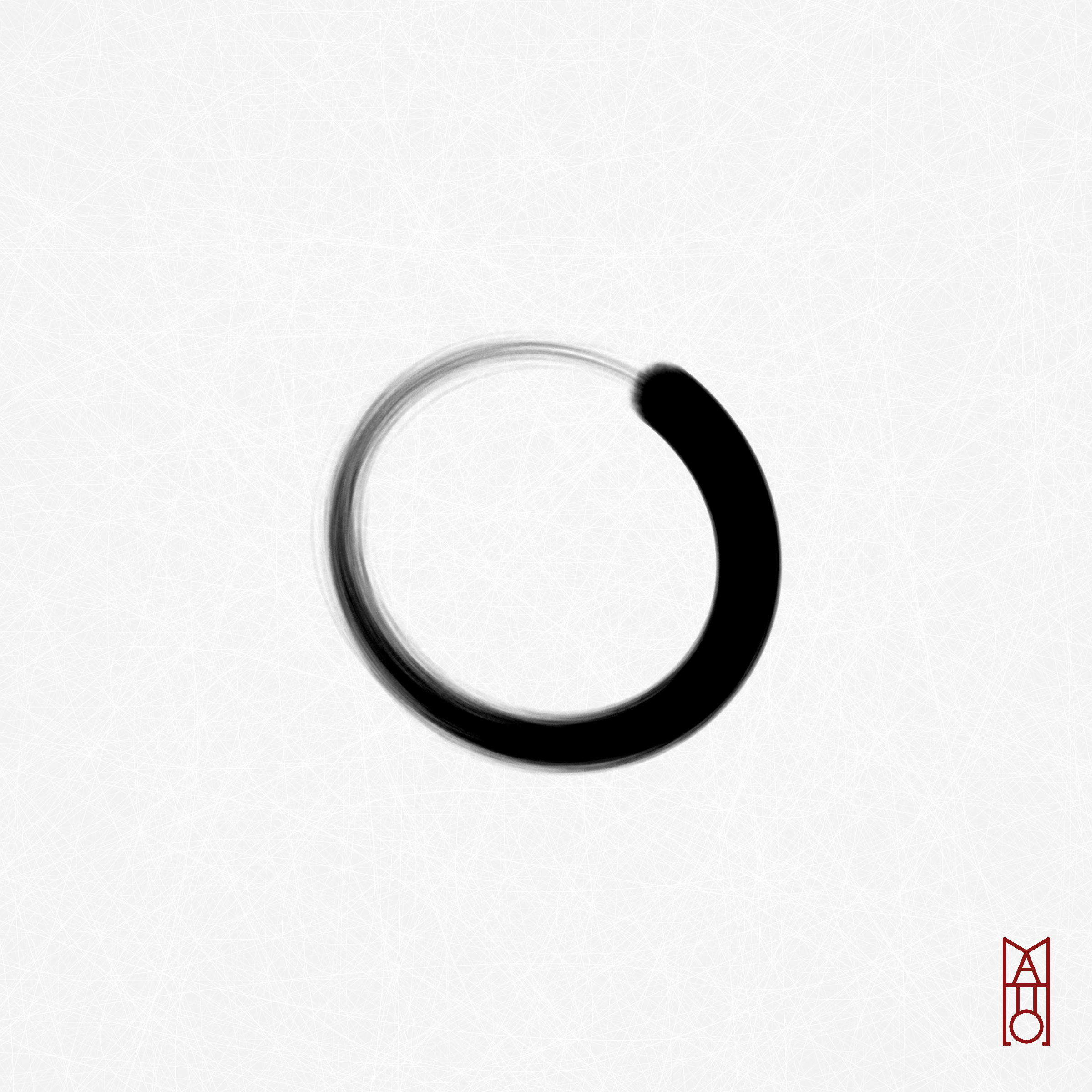 Art Blocks - Art Blocks v2 - Ensō #447 - NFT # 34000447