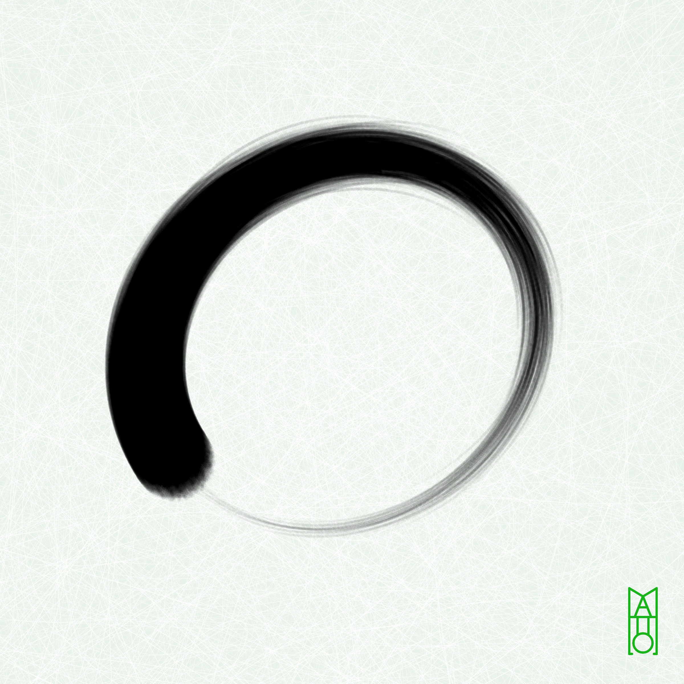 Art Blocks - Art Blocks v2 - Ensō #454 - NFT # 34000454